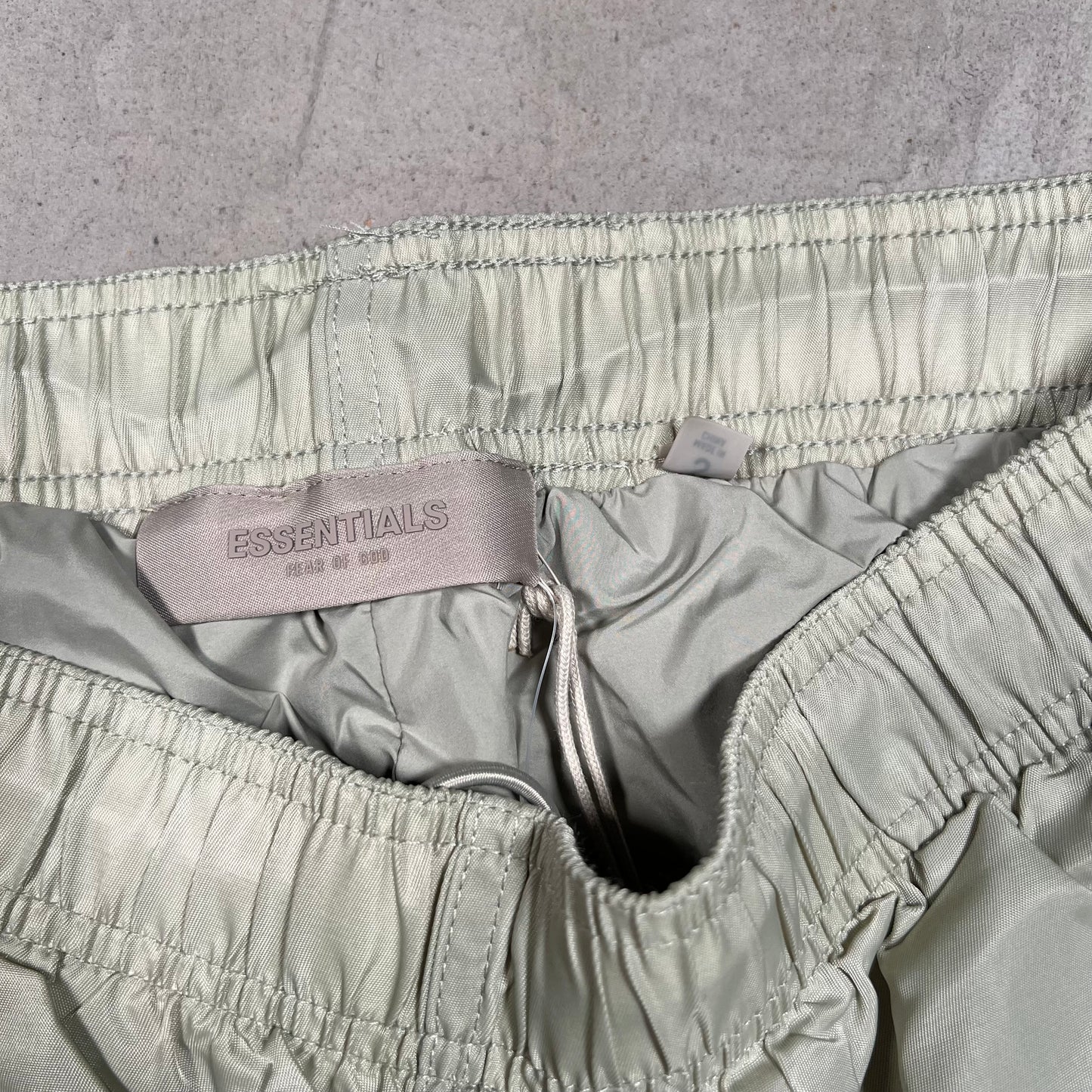 Fear of God Fog Essentials Nylon Sea Foam Shorts Size Small NEW x17531