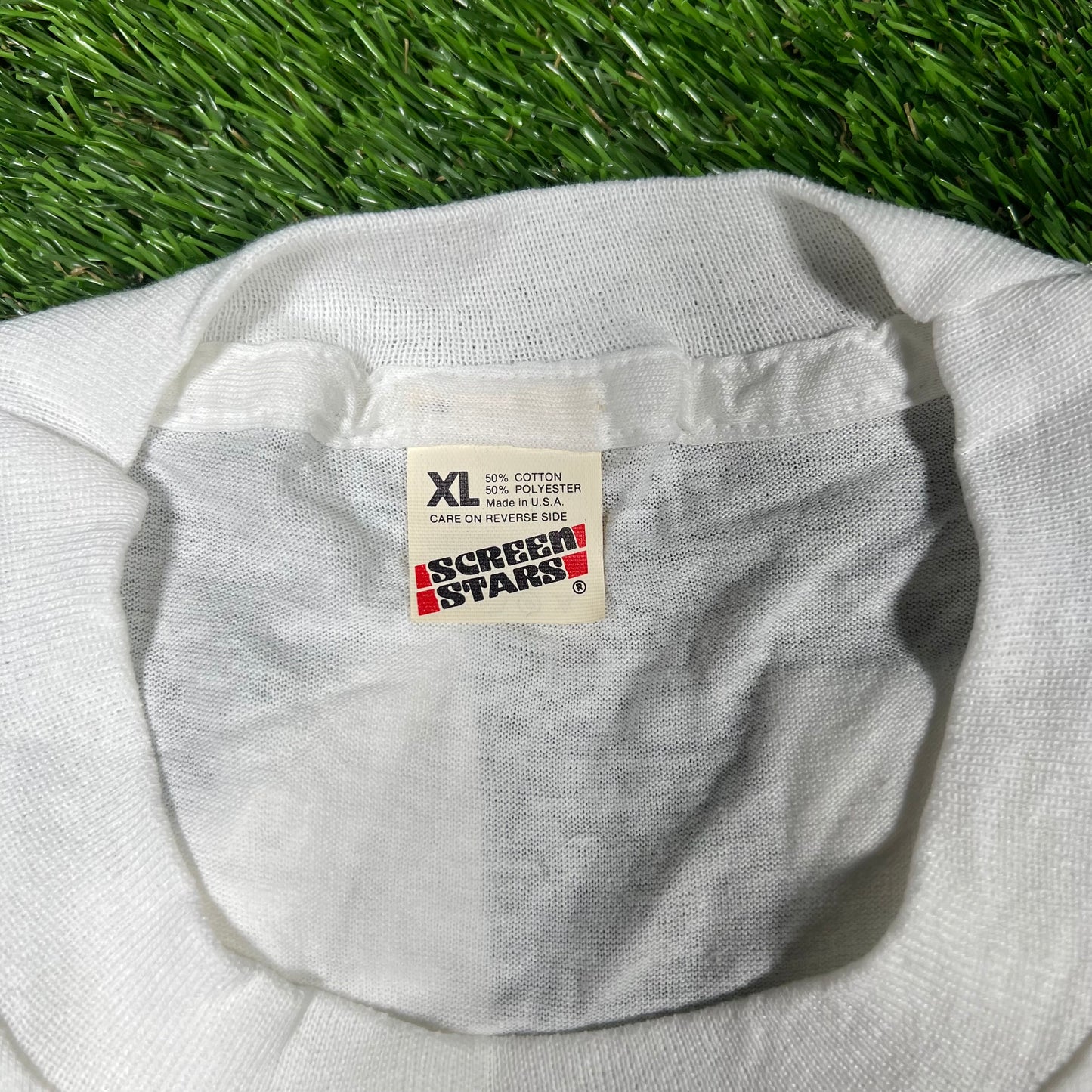 1990s White "I Got Busy At...At Kristin's Confirmation" Tee Size XL USED v16921