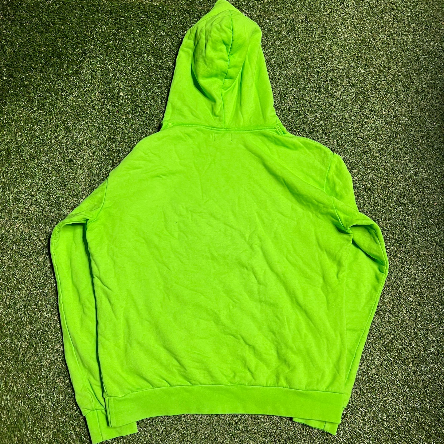 Psychworld Middle Logo Green Hoodie Size Large USED x13480