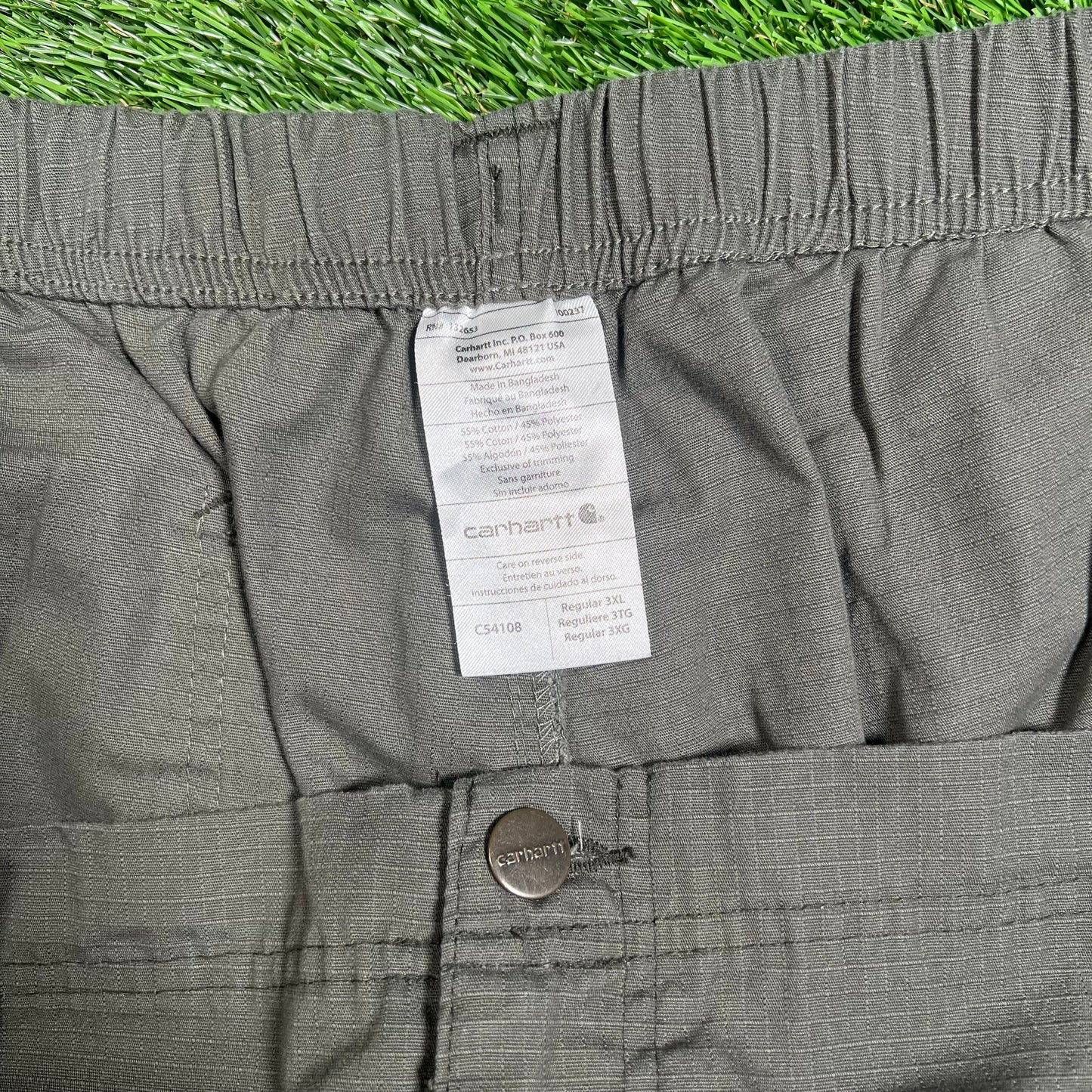 Y2K Carhartt Light Work Wear Green Pants Size 3XL USED v18067