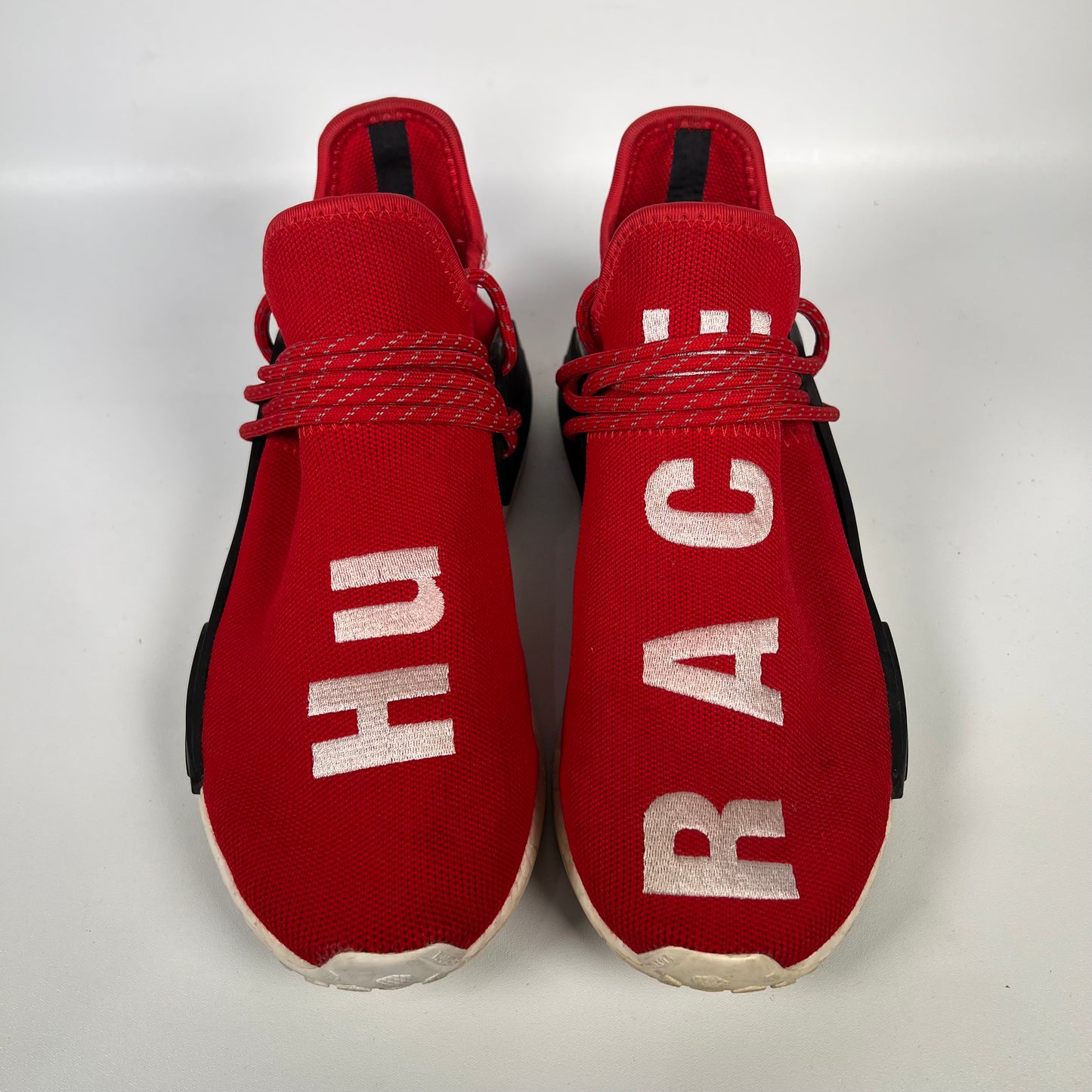 Adidas Pharrell Human Race Red (2016) Size 7.5 USED s6247