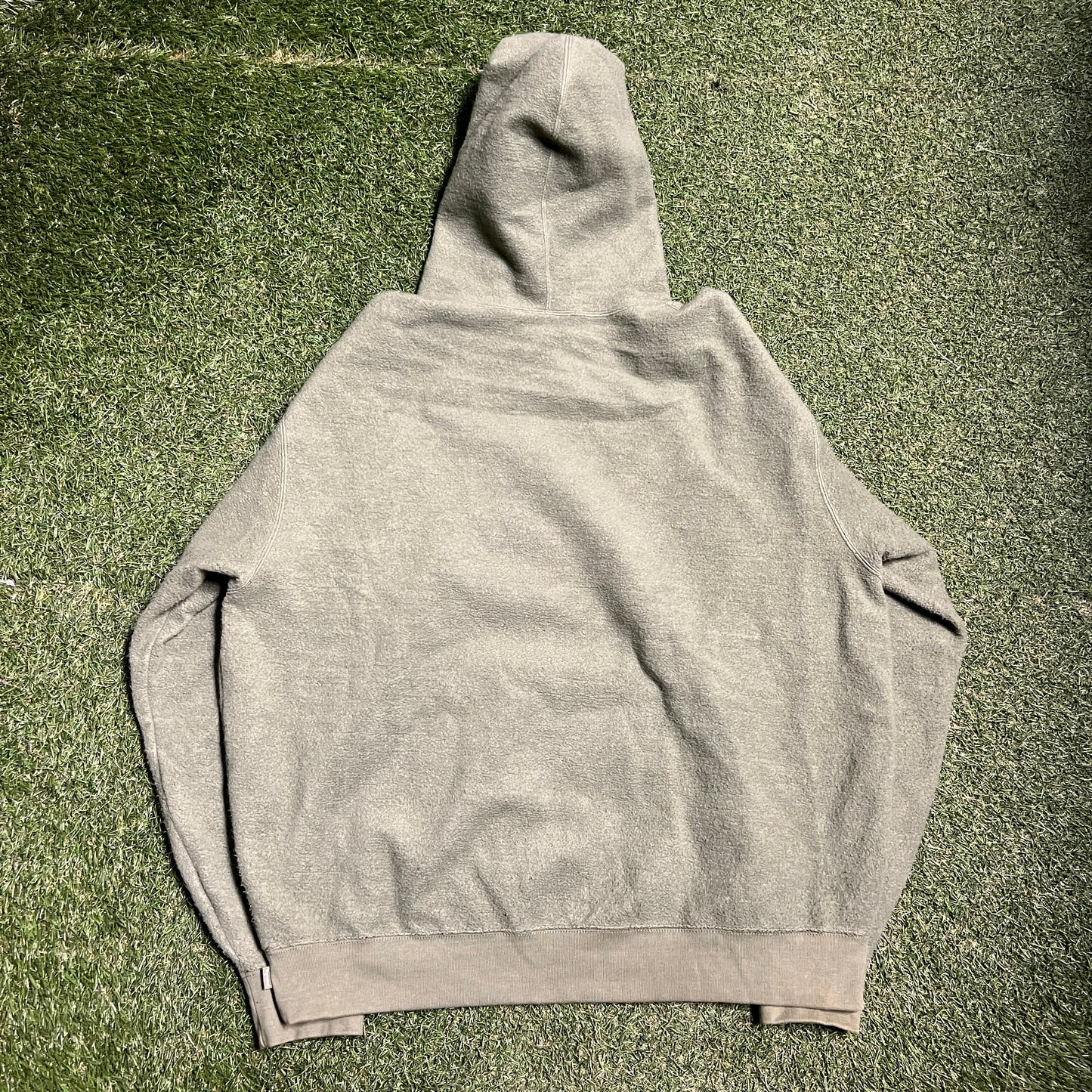 Supreme Box Logo Inside Out Green Hoodie Size XL USED x8482