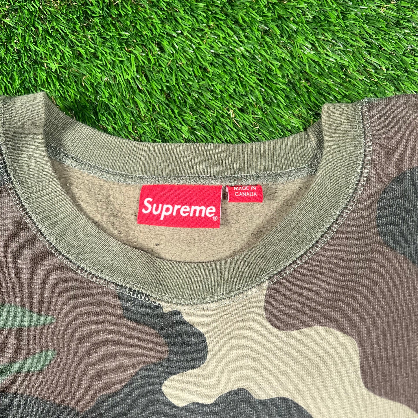 Supreme Camo Box Logo (2015) Crewneck Size XL USED x16680
