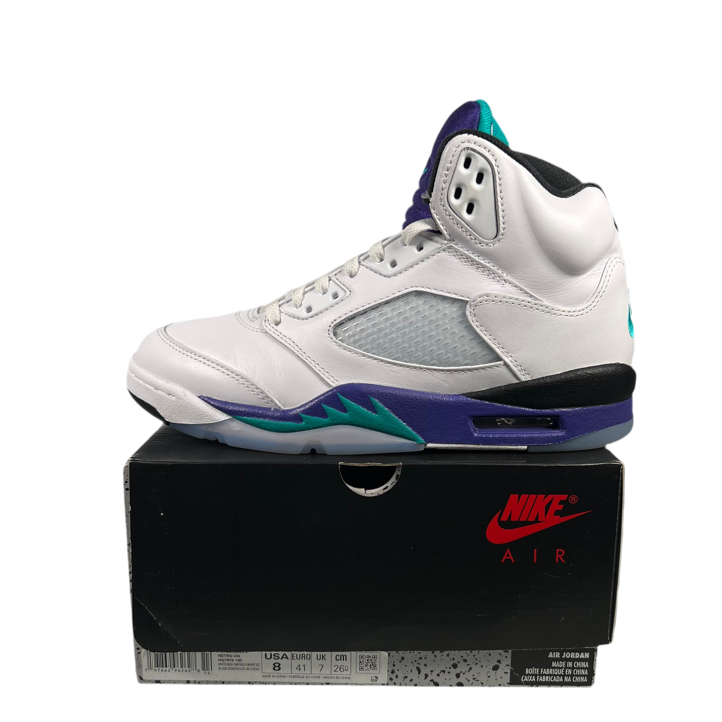 Jordan 5 Grape (2025) Size 8 USED s18704