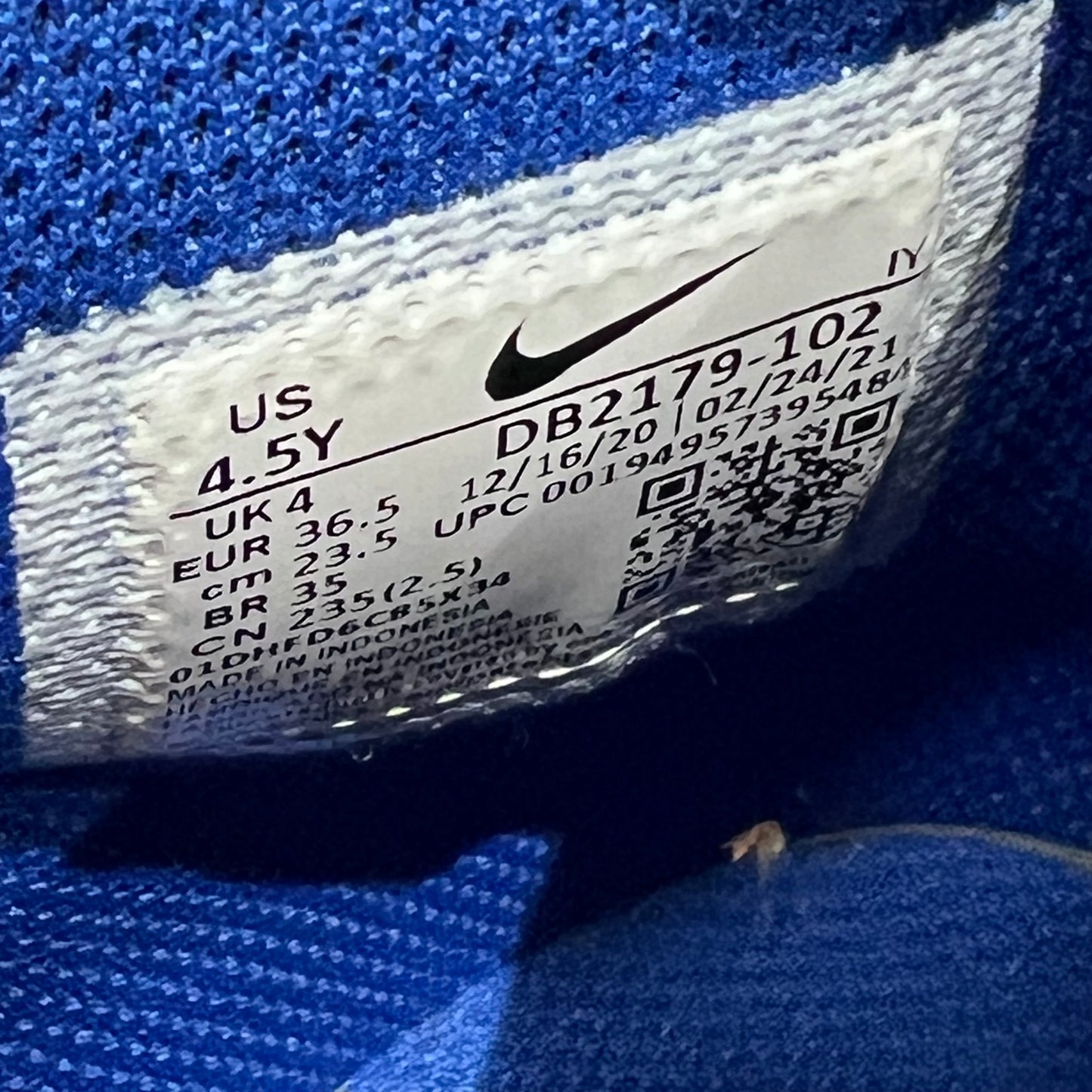 Nike Dunk High Game Royal GS (2021) Size 4.5Y USED s18334