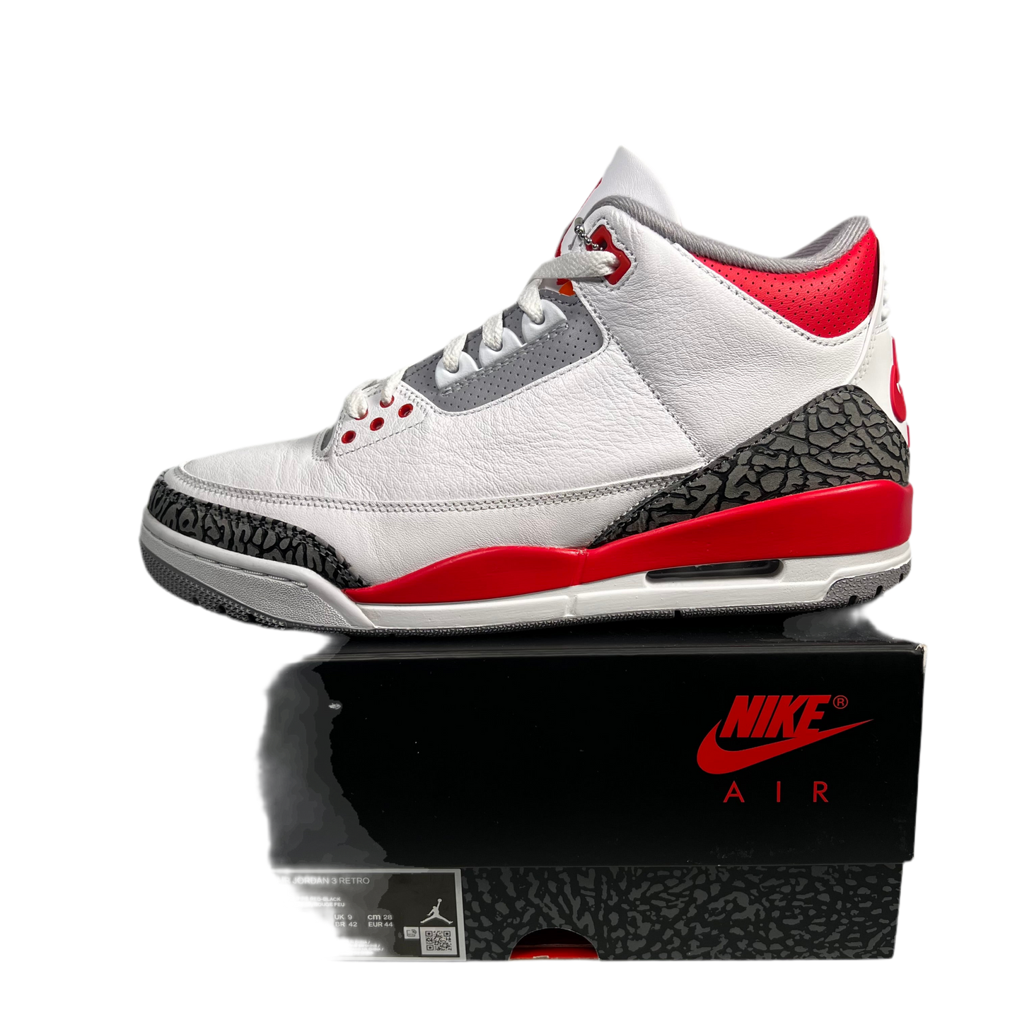 Jordan 3 Fire Red (2022) Size 10 USED s17447