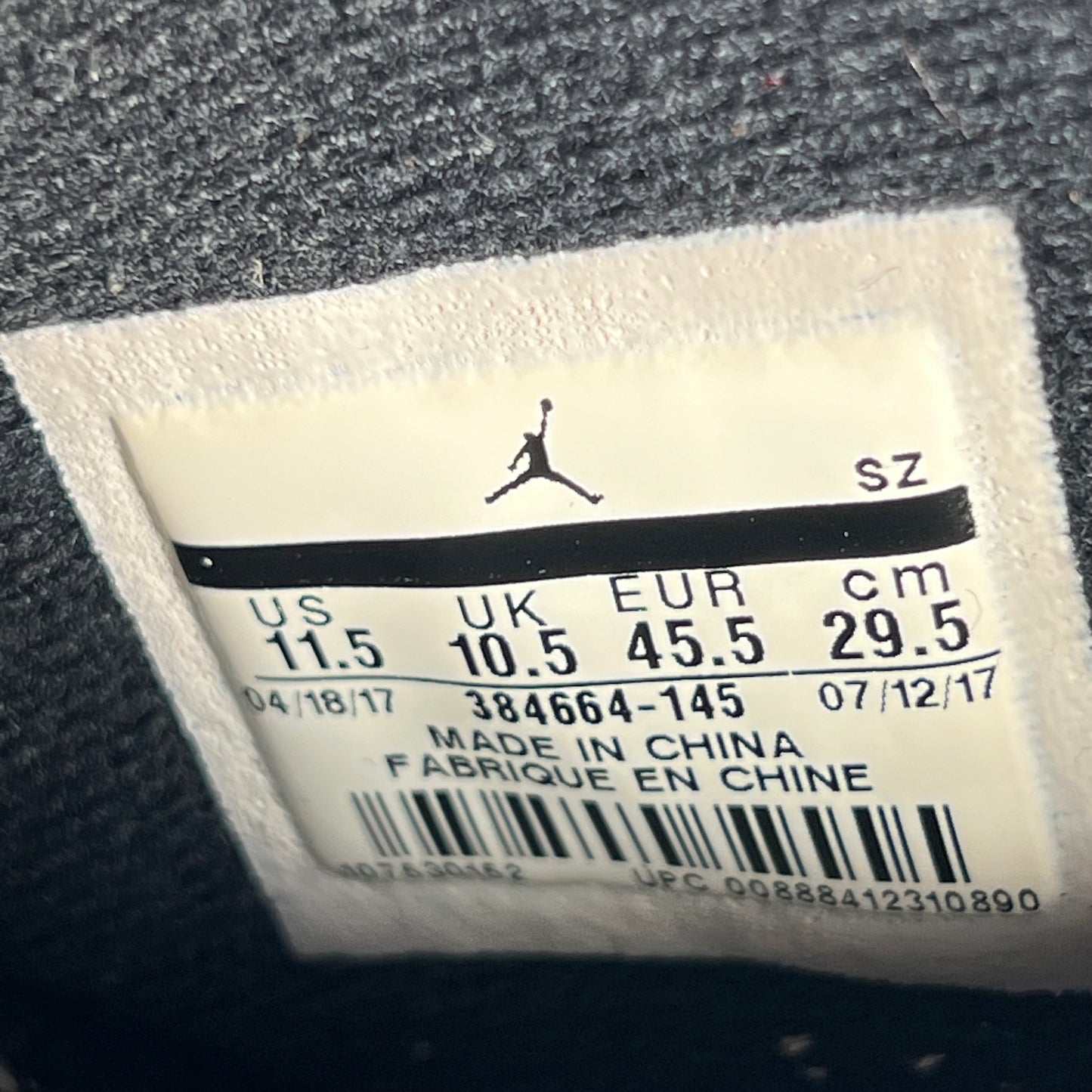 Jordan 6 Gatorade Like Mike White Size 11.5 USED s17309
