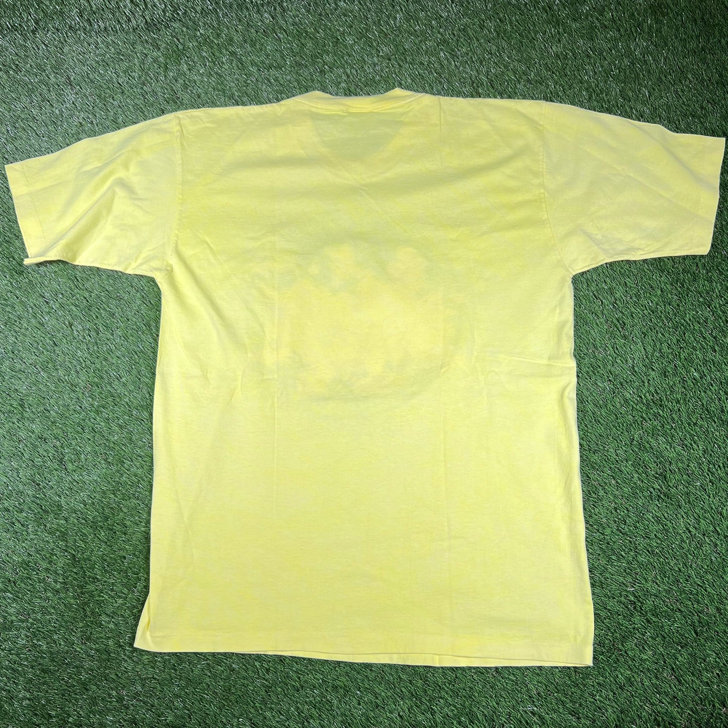 1990 Nickelodeon Studios Big Splat Neon Tee Size XL USED v16778