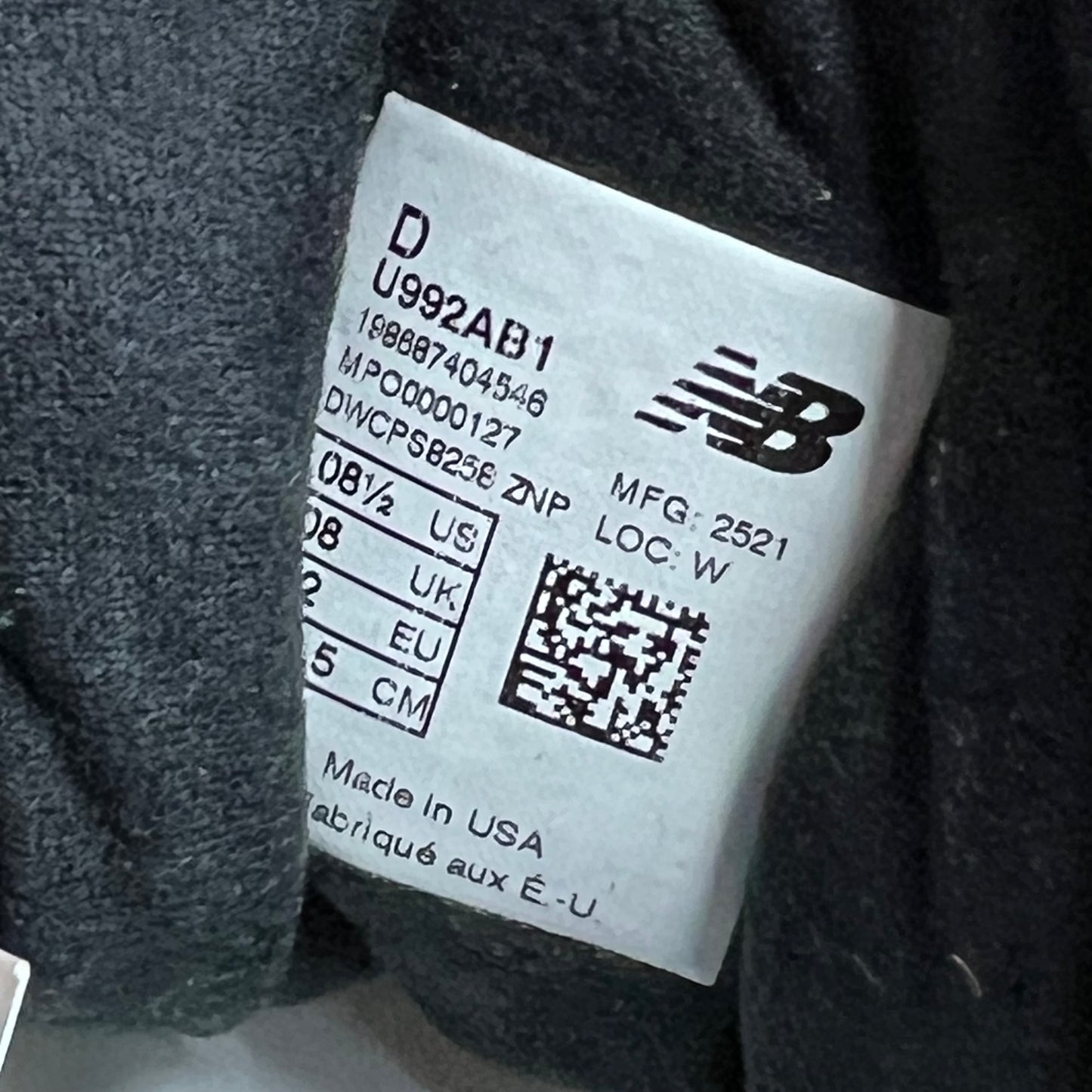 New Balance 992 MiUSA Action Bronson Tiger Eye (2025) Size 8.5 NEW s20122