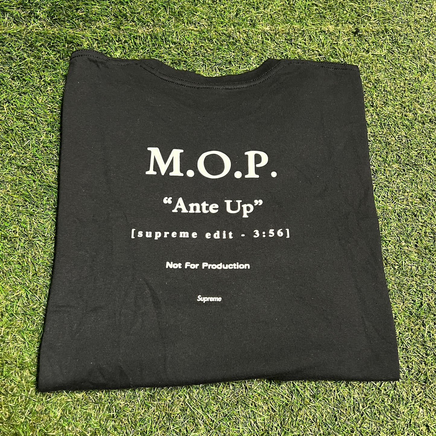 Supreme M.O.P. Black Tee Size Large USED x13561