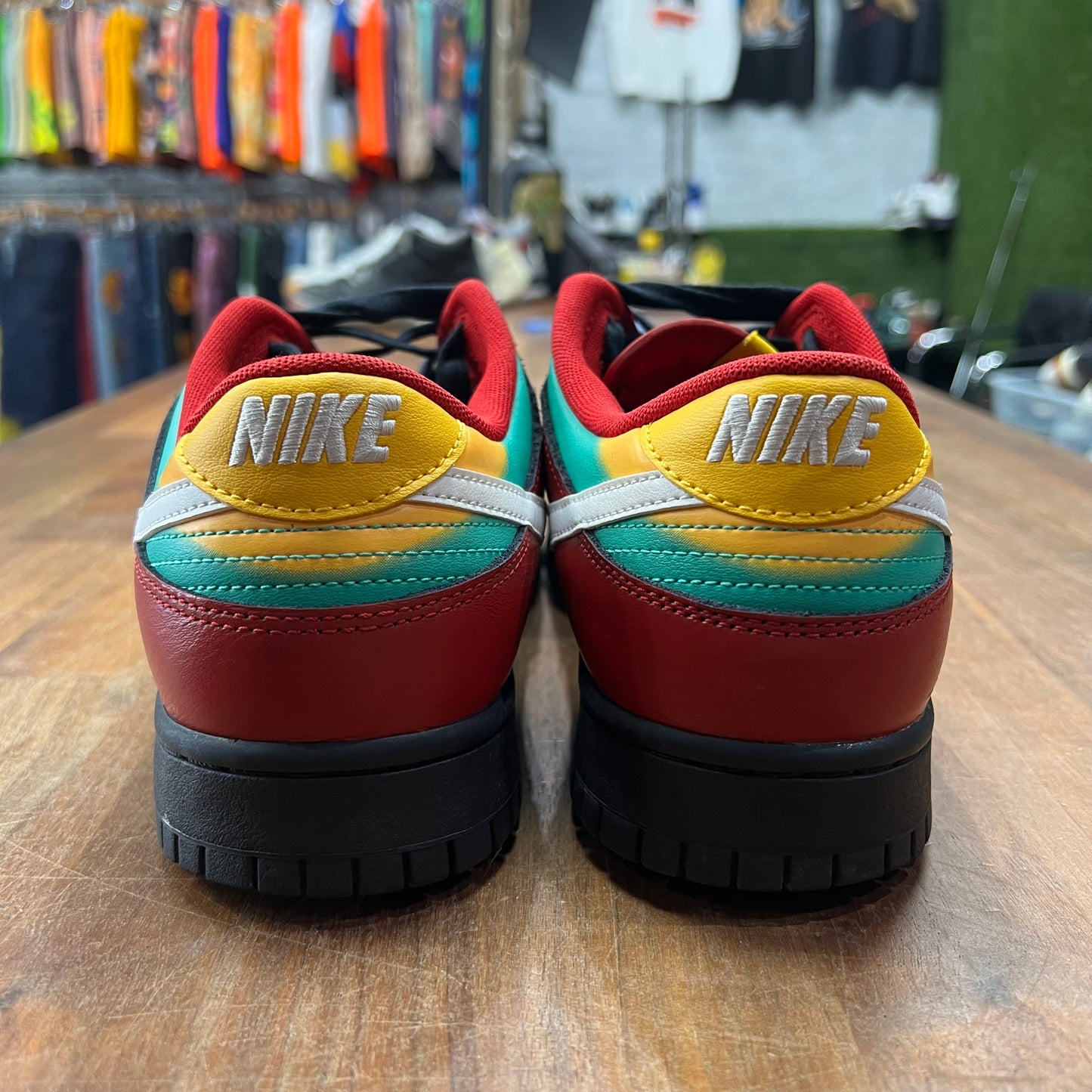 Nike Dunk Low Biker Tattoos Size 10.5 USED s17393