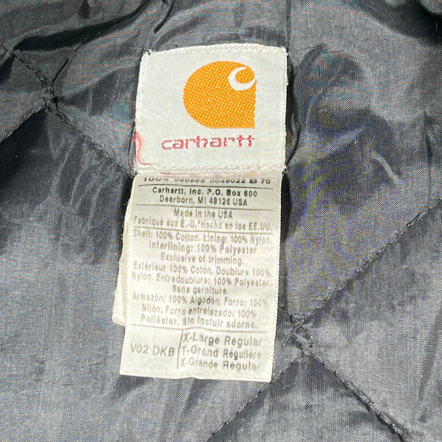 1990s Carhartt Brown Vest Size XL USED v16569