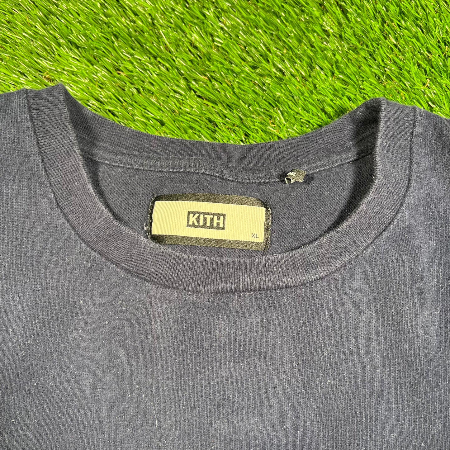 Kith Navy Logo Tee Size XL USED x15708
