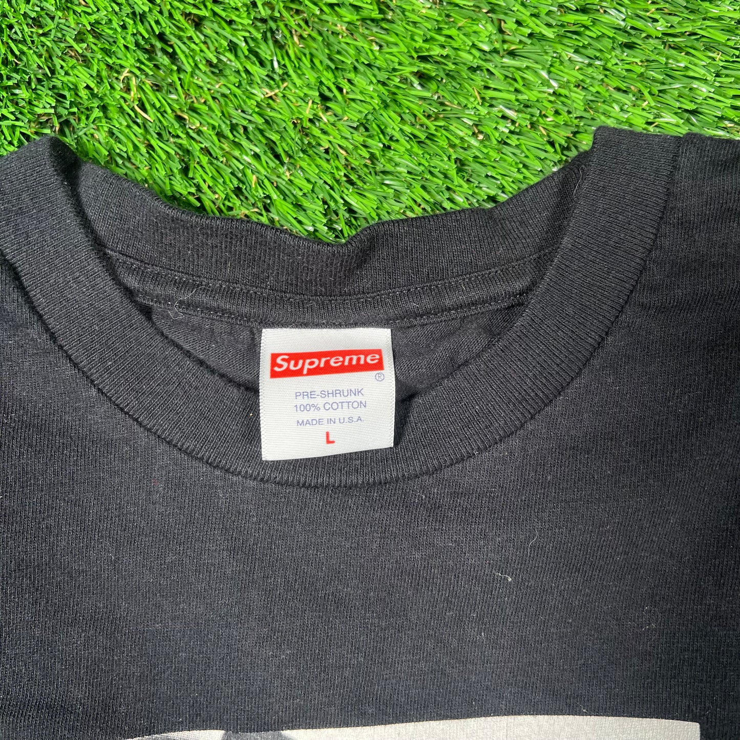 Supreme Nas (2017) Photo Black Tee Size Large USED x16679