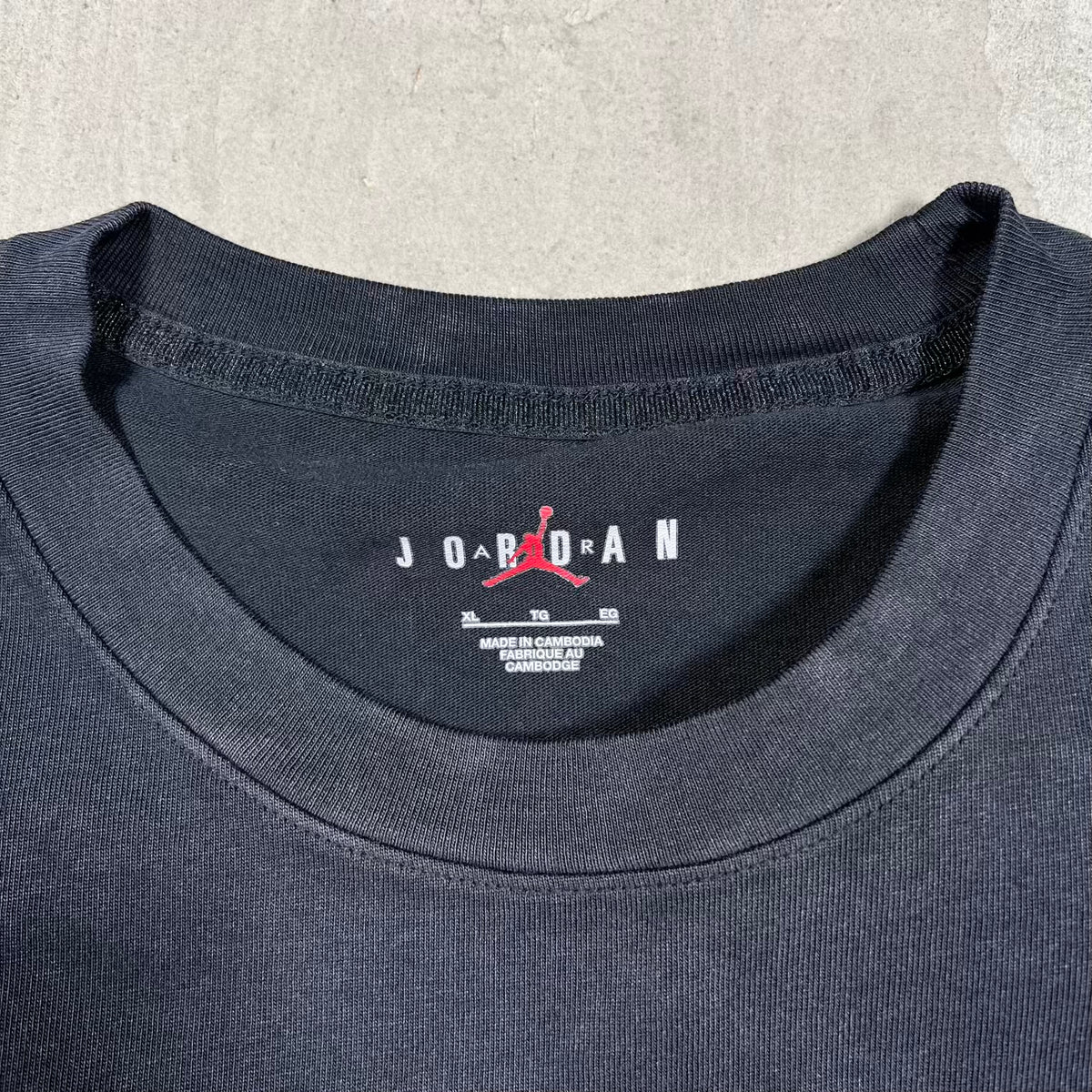 Jordan Awake NY Washed Black Logo Tee Sizen XL NEW x18850