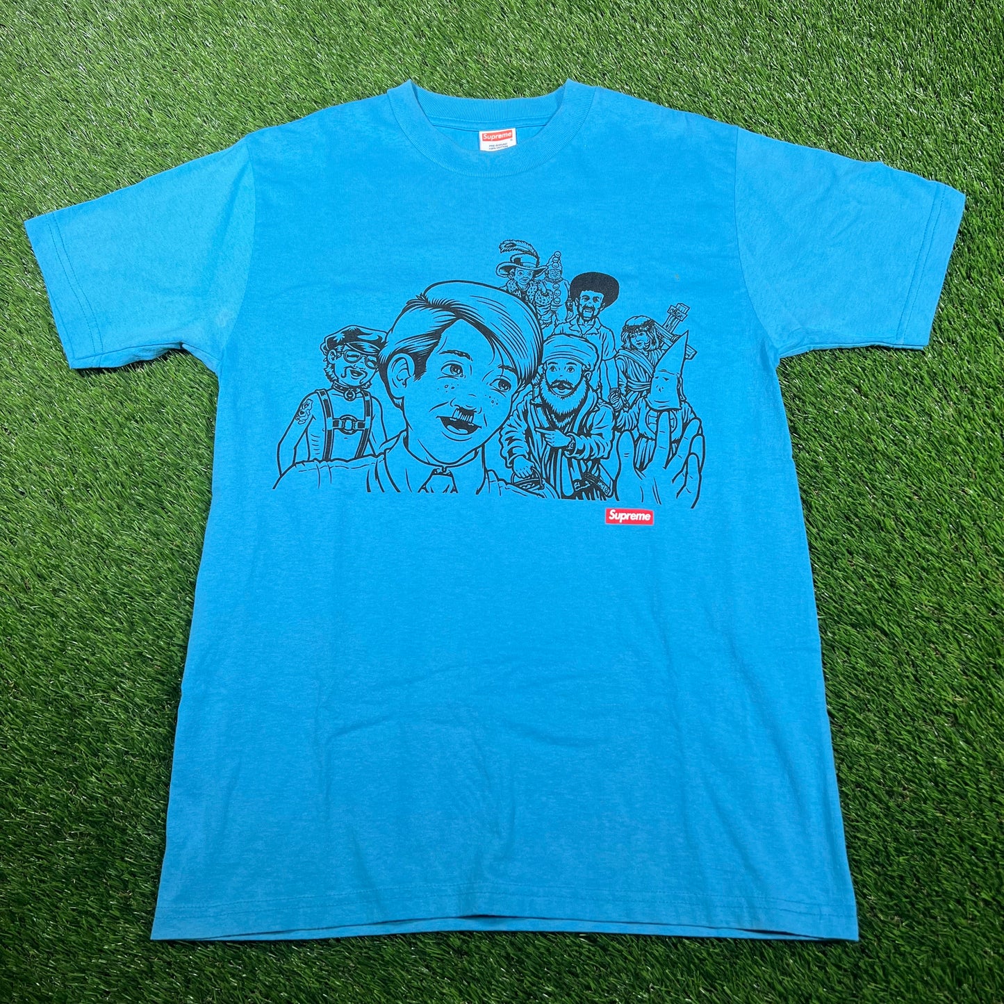 2008 Supreme Sean Sliver Halloween Blue Tee Size Medium USED x14561