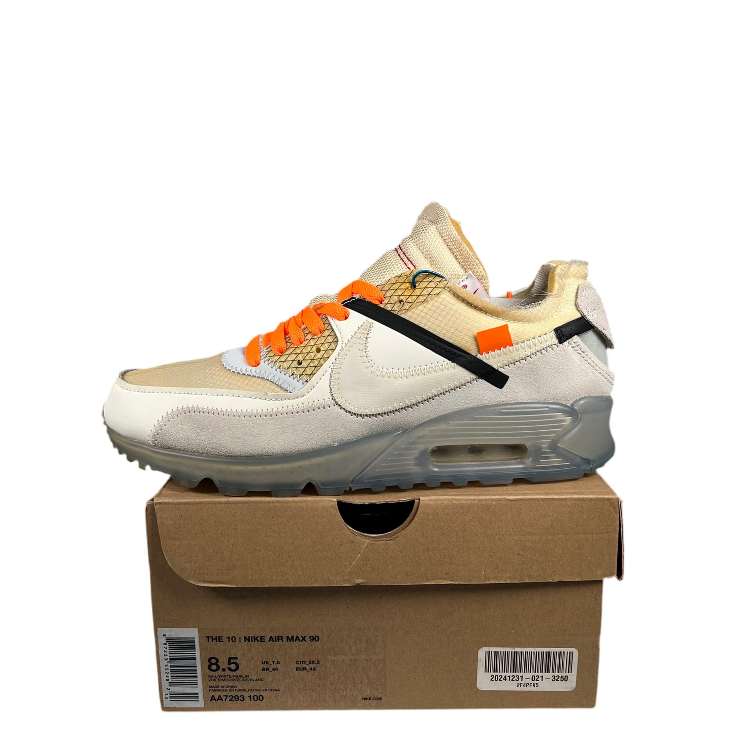 Nike Air Max 90 Off-White (2017) Size 8.5 USED S17988