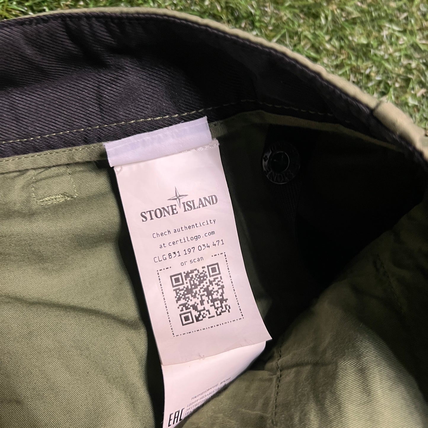 Stone Island Green Cargo Pants Size 34 USED x14057