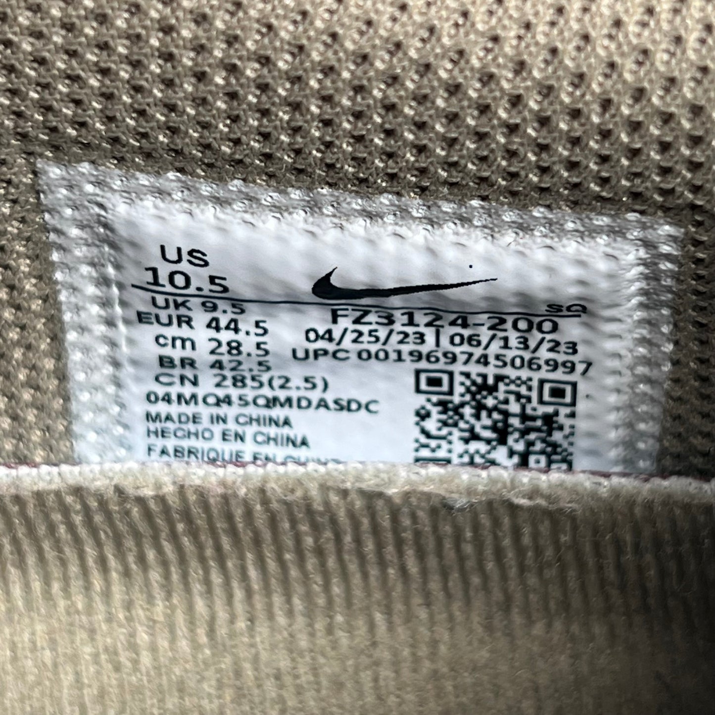 Jordan 1 Low Golf Travis Scott Neutral Olive (2023) Size 10.5 USED s17917