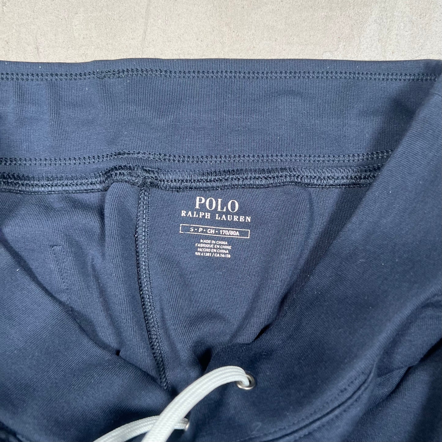 Polo Ralph Lauren Navy "Polo" Track Pants Size Small USED v19033