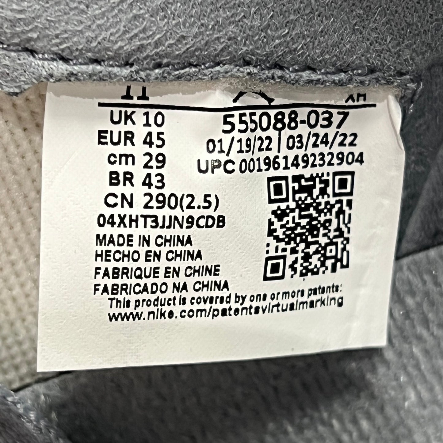 Jordan 1 High Stealth (2022) Size 11 NEW s19237