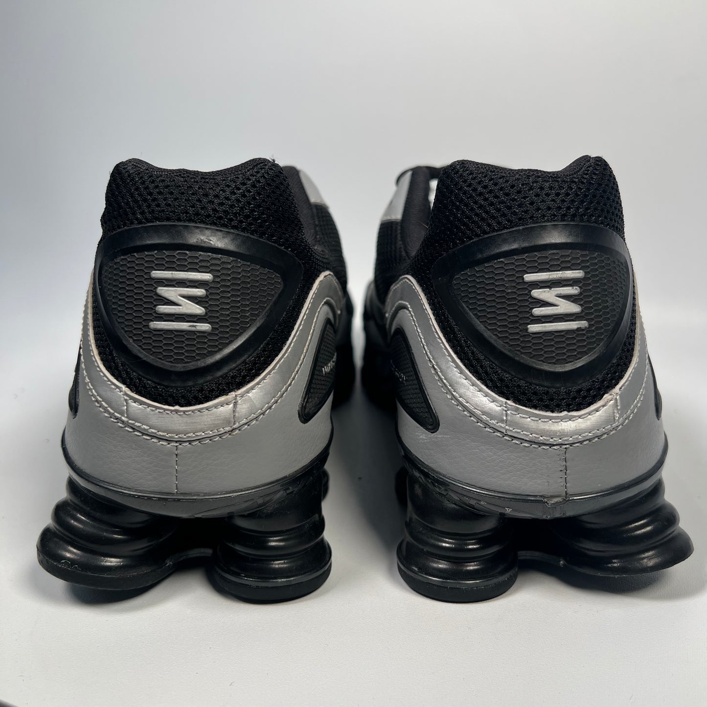 Nike Shox Black/Silver Graffiti (2007) Size 14 USED s17673
