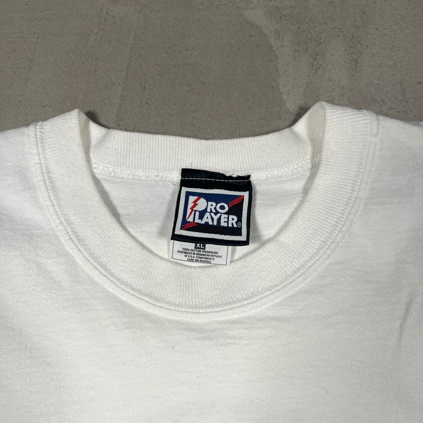 1998 Chicago Bulls Cartoon "6" White Tee Size XL USED v18971