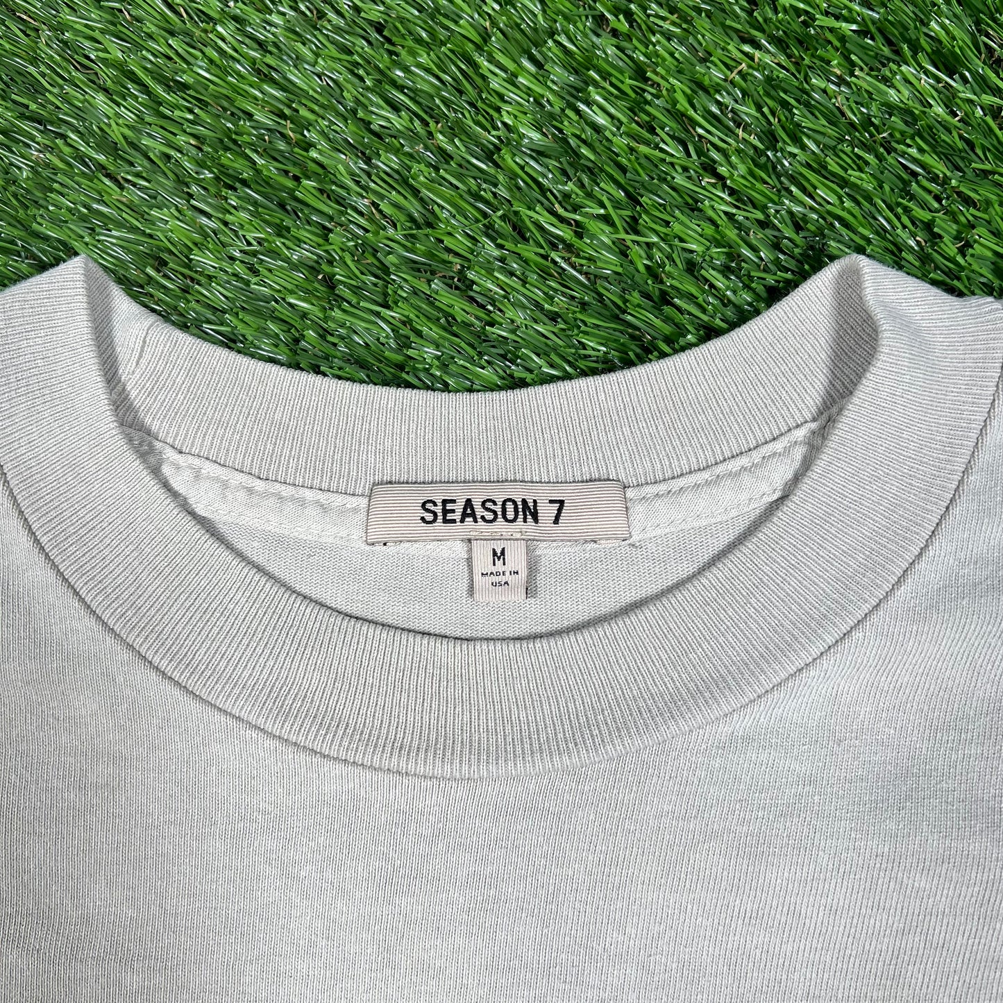 Yeezy Season 7 Plain Blank Cream Longsleeve Size Medium USED x14386