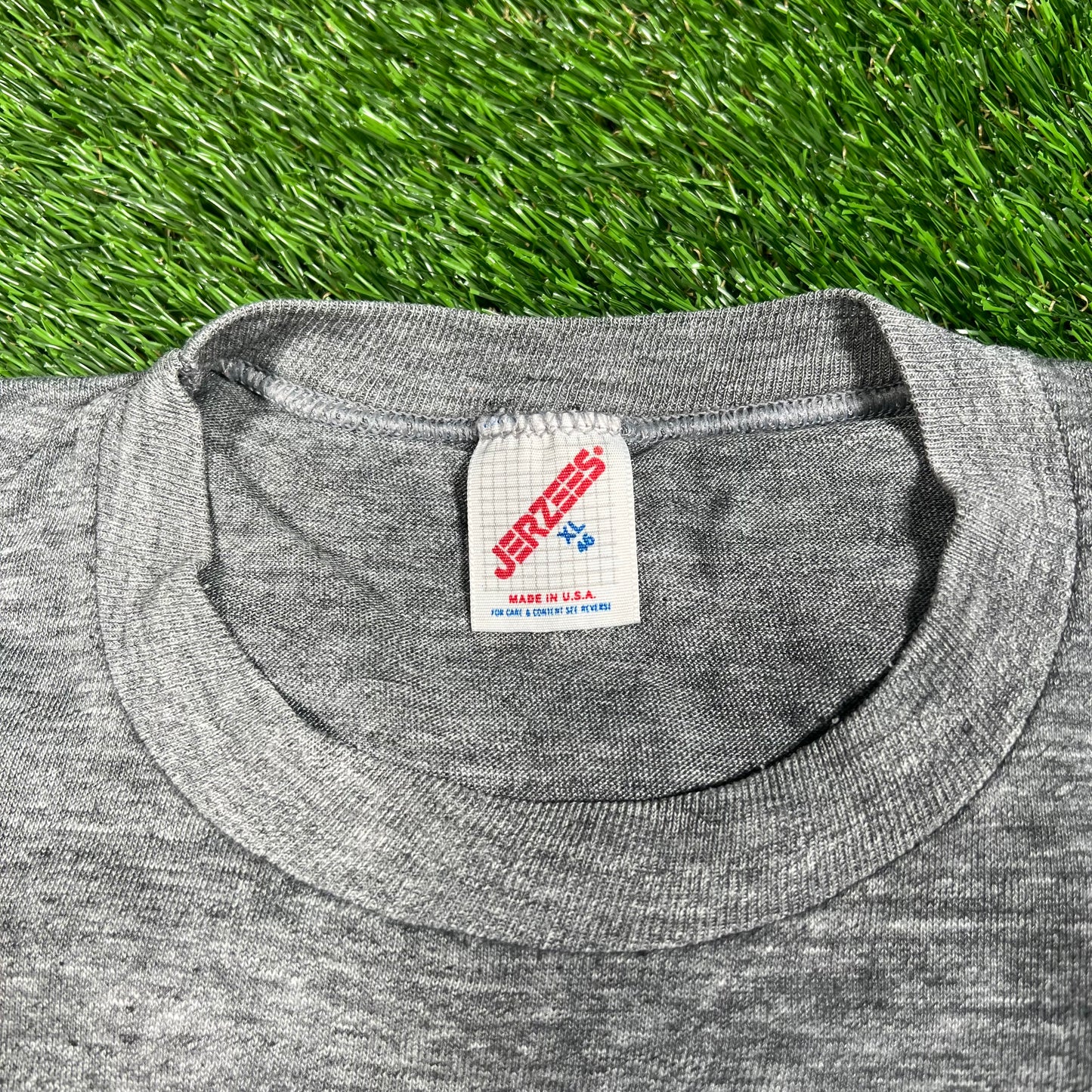 1980s EBA Basketball Grey Tee Size XL USED v17744