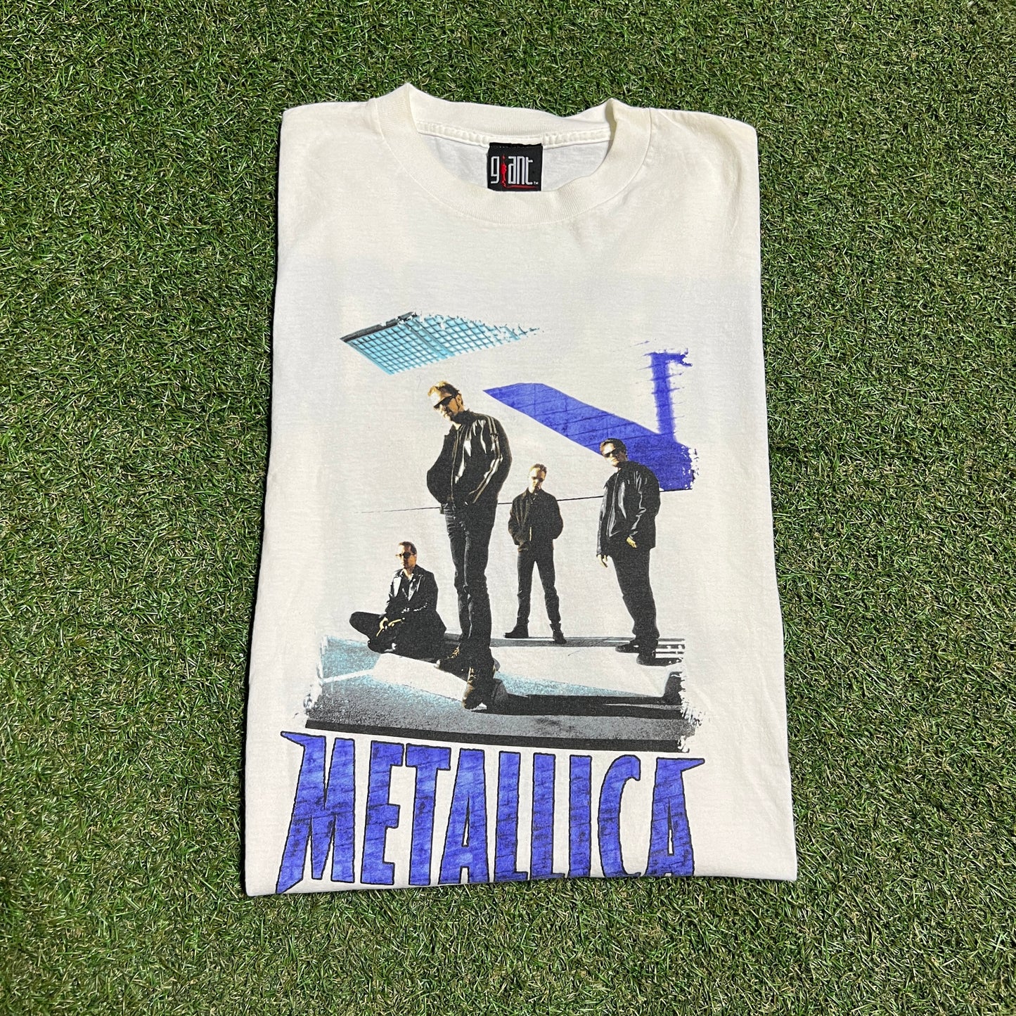1998 Metallica Reload White Tee Size Large USED v15973