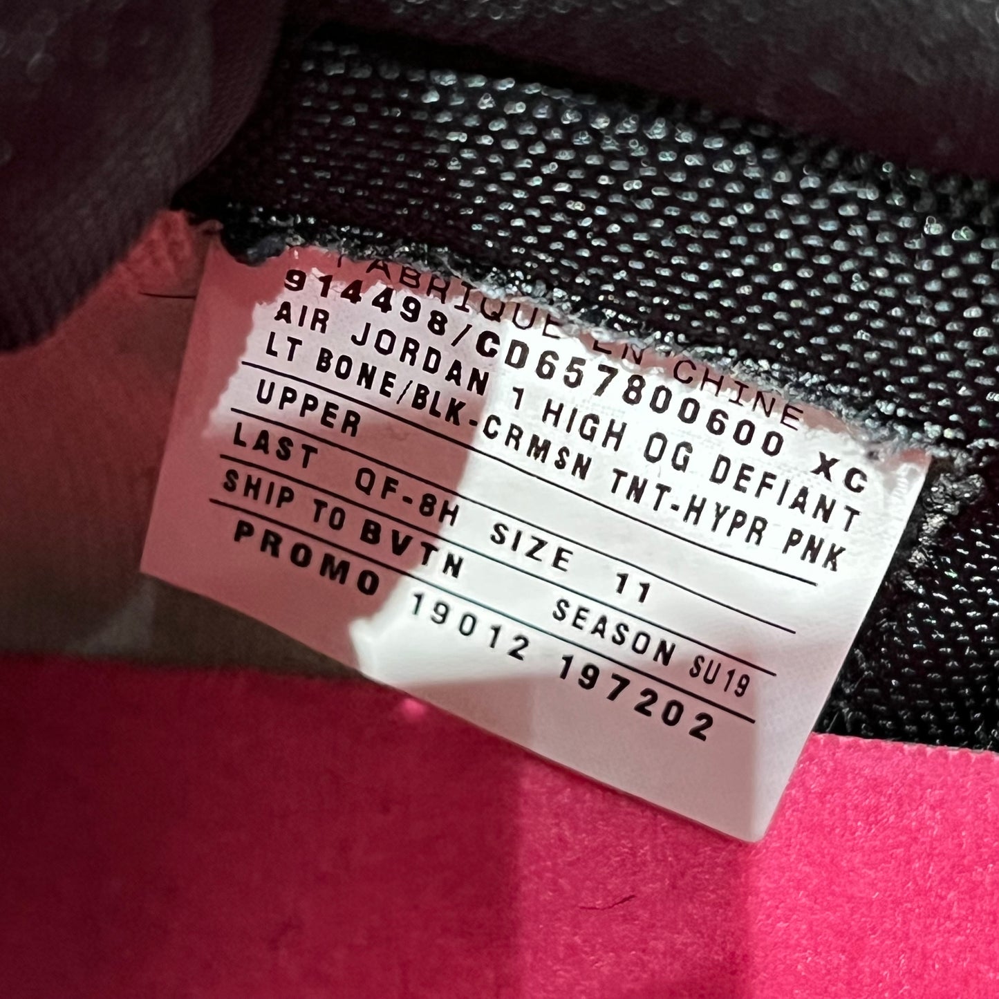 Jordan 1 High SB Defiant NYC to Paris PROMO SAMPLE (2019) Size 11 USED s18048