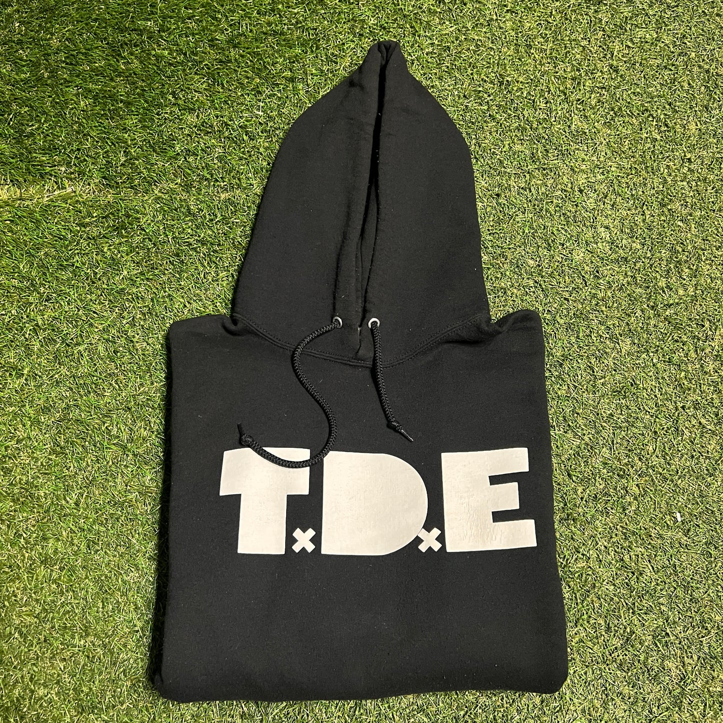 Kendrick Lamer TDE Black Hoodie Size Large USED v16292