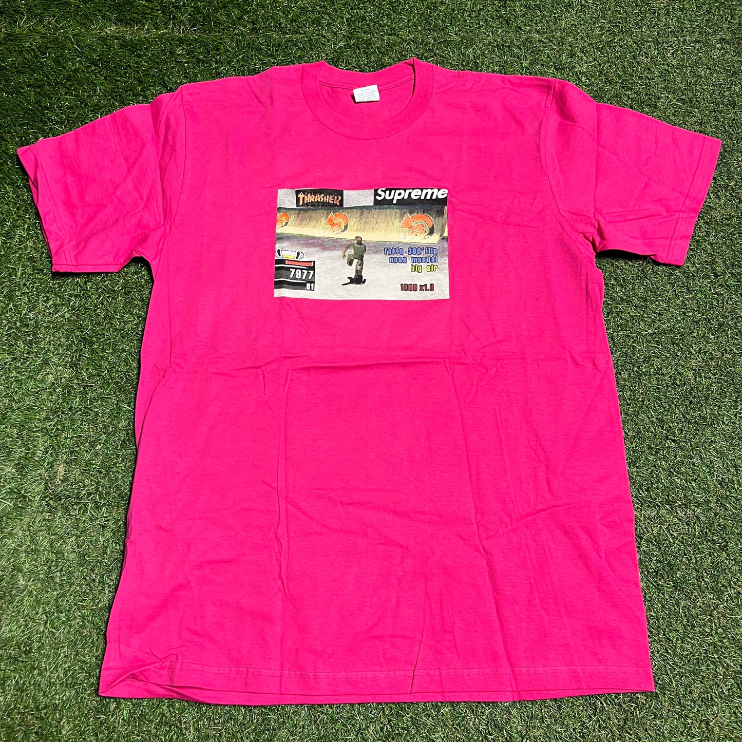 Supreme x Thrasher Pink Video Game Tee Size Large NEW x13882