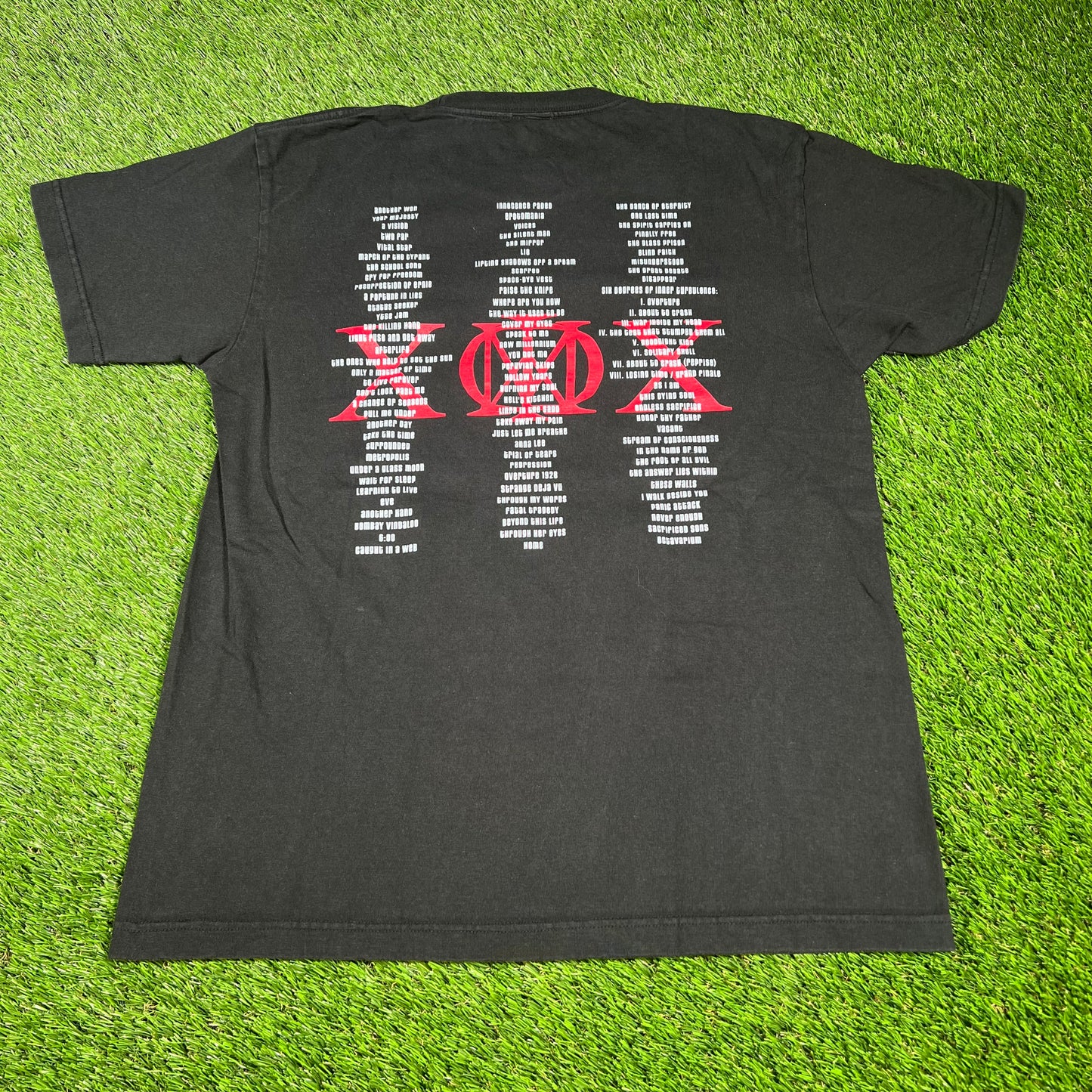 2006 Dream Theater 20th Ann Tour Black Tee Size Large USED v16554