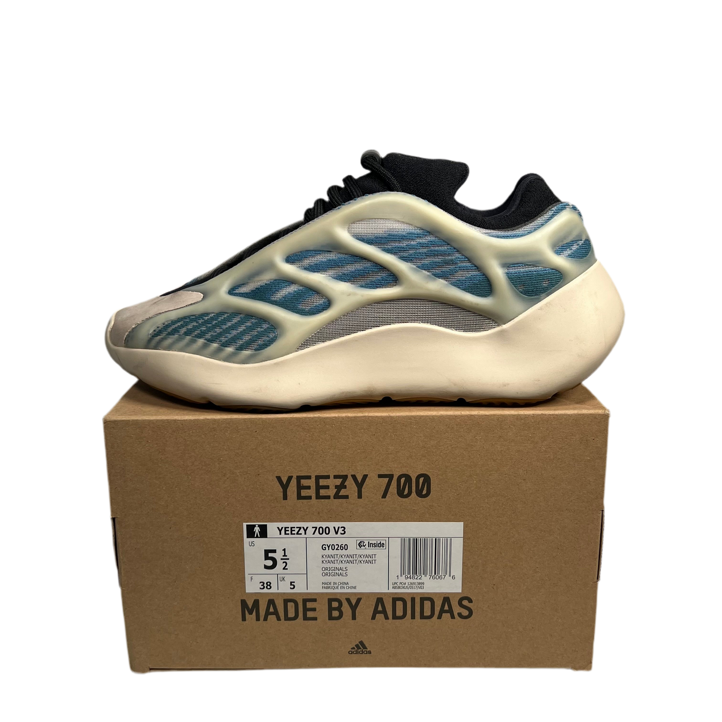Yeezy 700 V3 Kyanite (2021) Size 5.5 USED S17627
