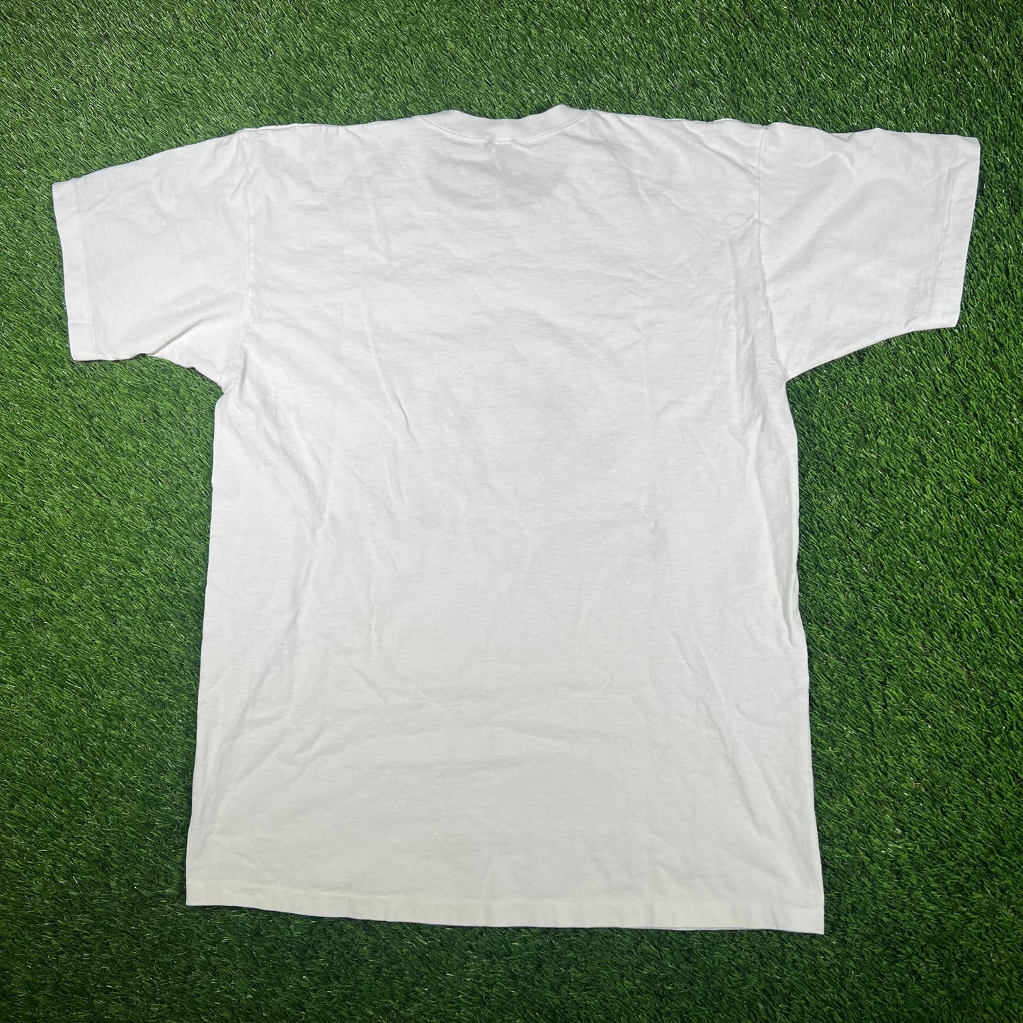 1996 Taz "No Skill Required" White Cartoon Tee Size Large USED v17069