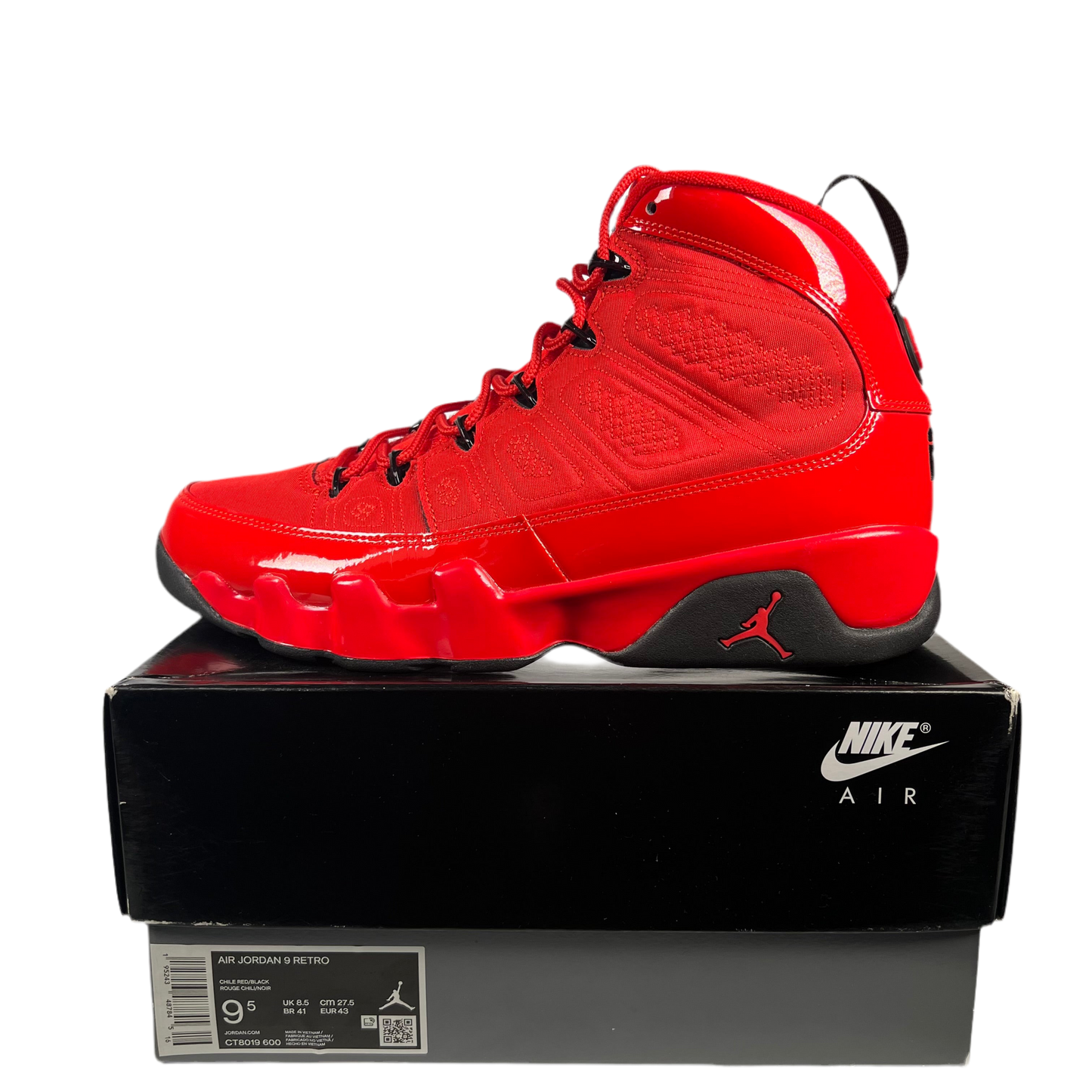 Jordan 9 Chile Red (2022) Size 9.5 NEW s18806