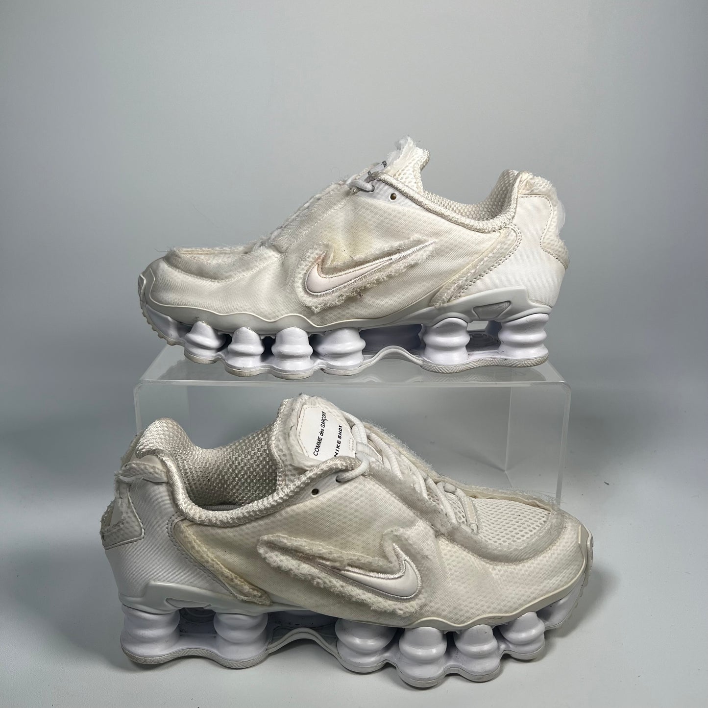 Nike Shox TL CDG White (2019) No Chain Size 7 USED s17521