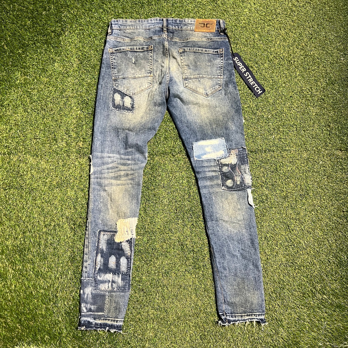 Legacy Edition Super Stretch Repair Patches Denim Pants Size 34 USED v16234