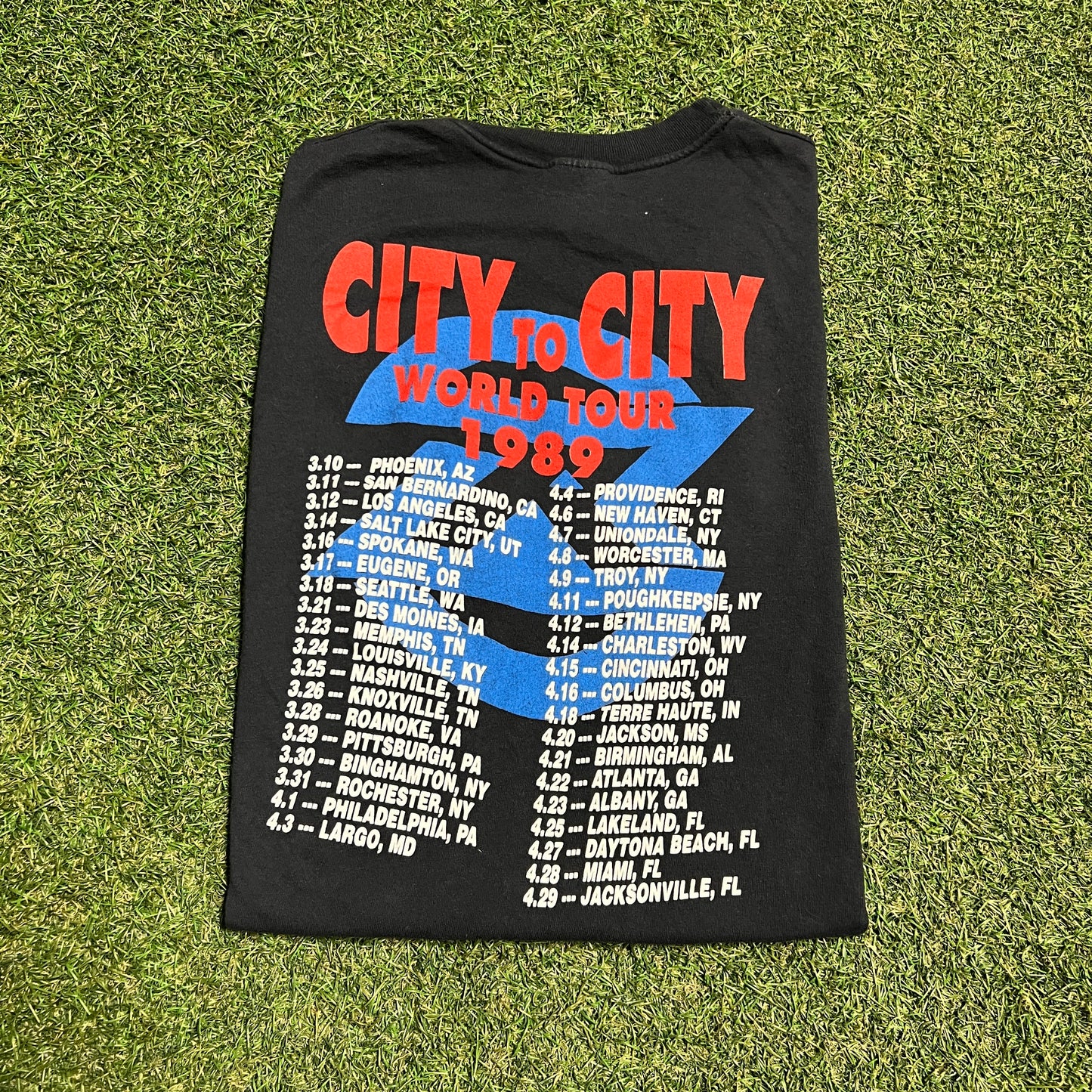 1989 Ratt "Reach for the Sky" Black World Tour Tee SIze Large