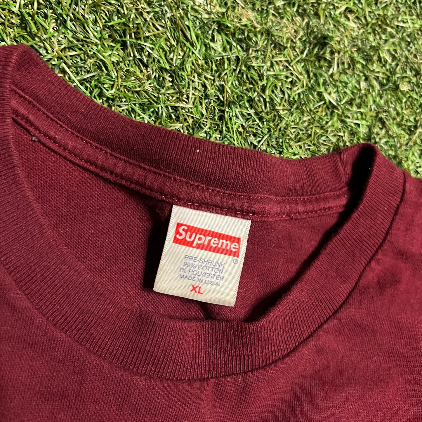 Supreme Empire State Penis Maroon Tee Size XL USED x13551
