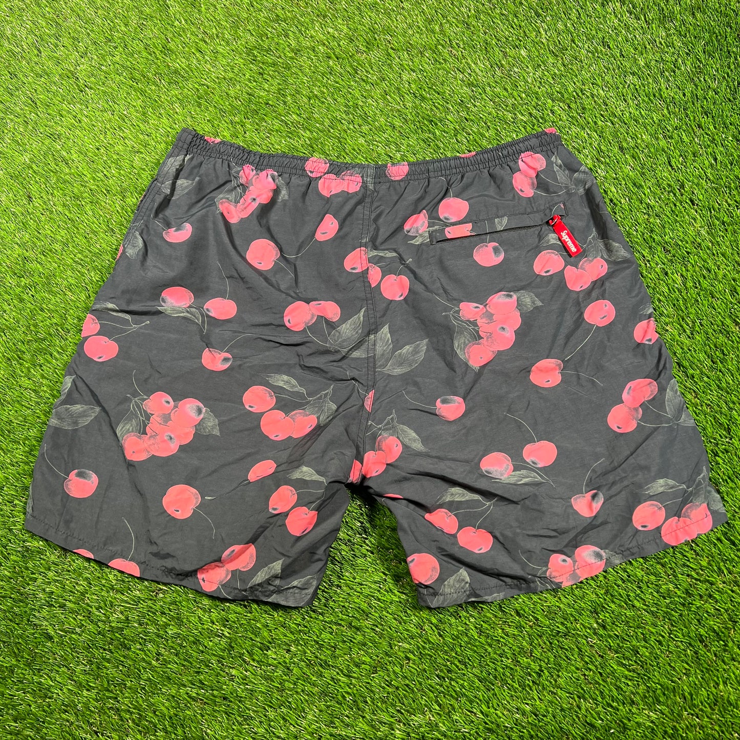 Supreme Nylon Water Short Black Cherry (2019) Size Larege USED x14818