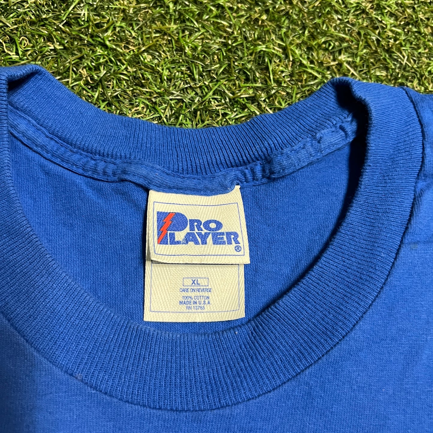 2000s New York Giants Helmet NPC Eastern Division Blue Tee Size XL USED v16259