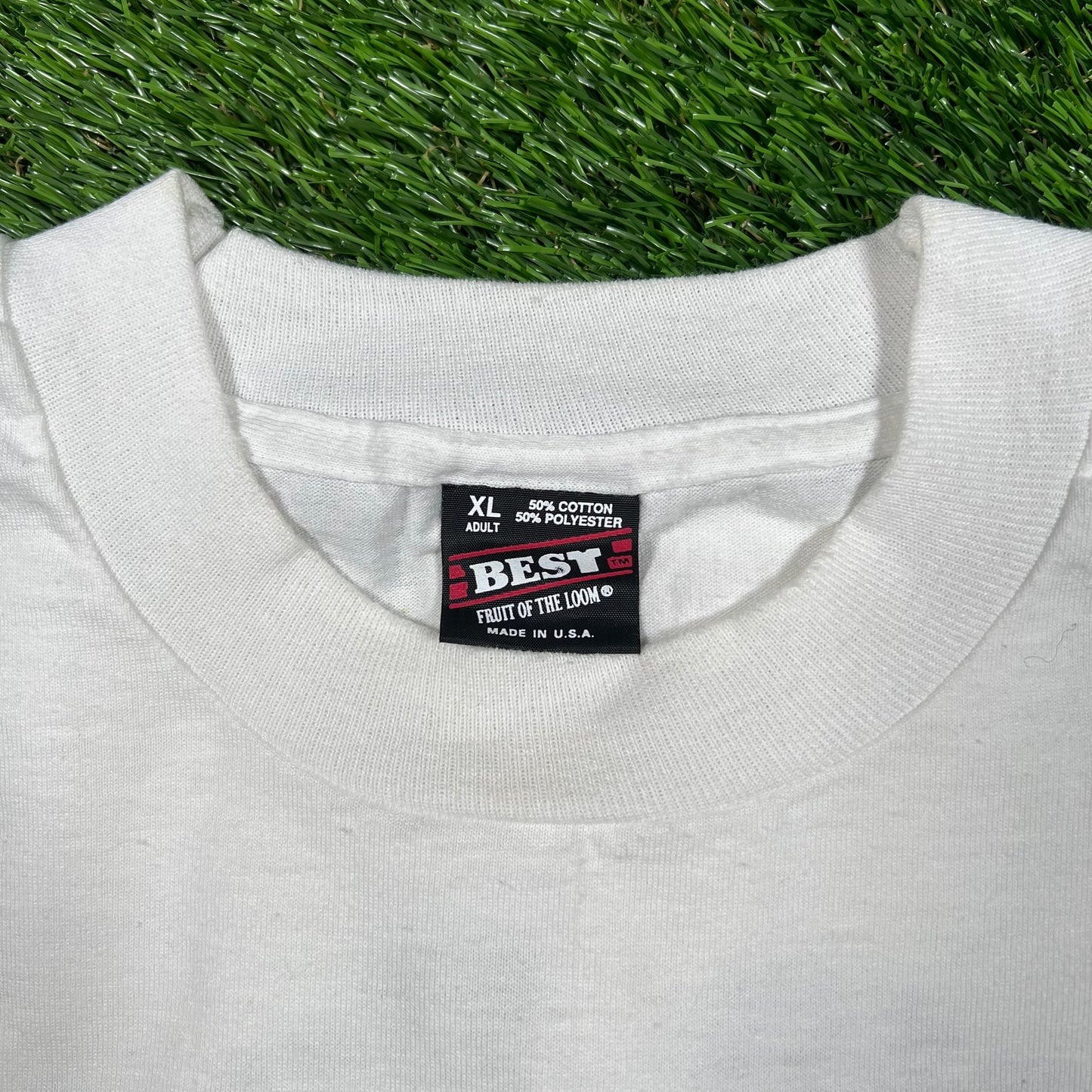 1994 Govern Mario Cuomo Boxing White Tee Size XL USED v17318