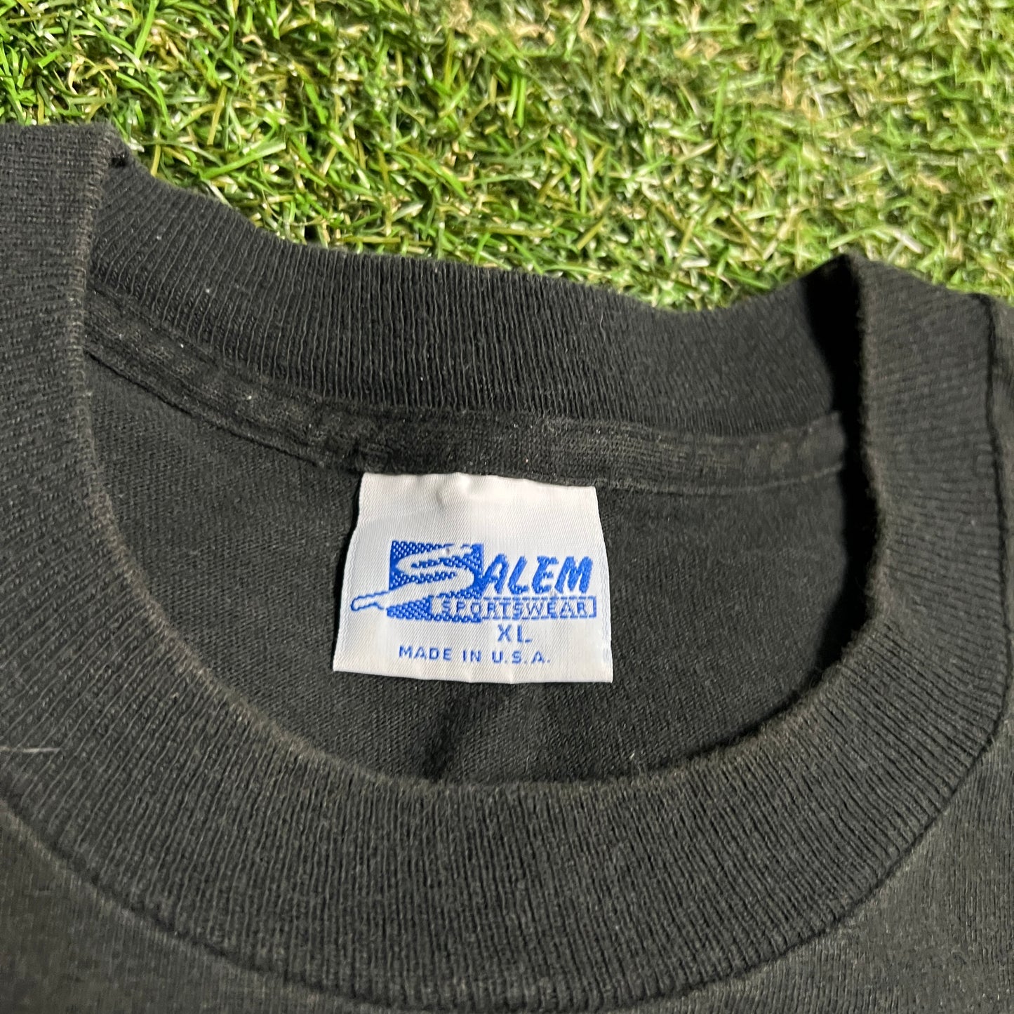 1987 Bo Jackson Salem Sports Black Tee Size XL USED v16301