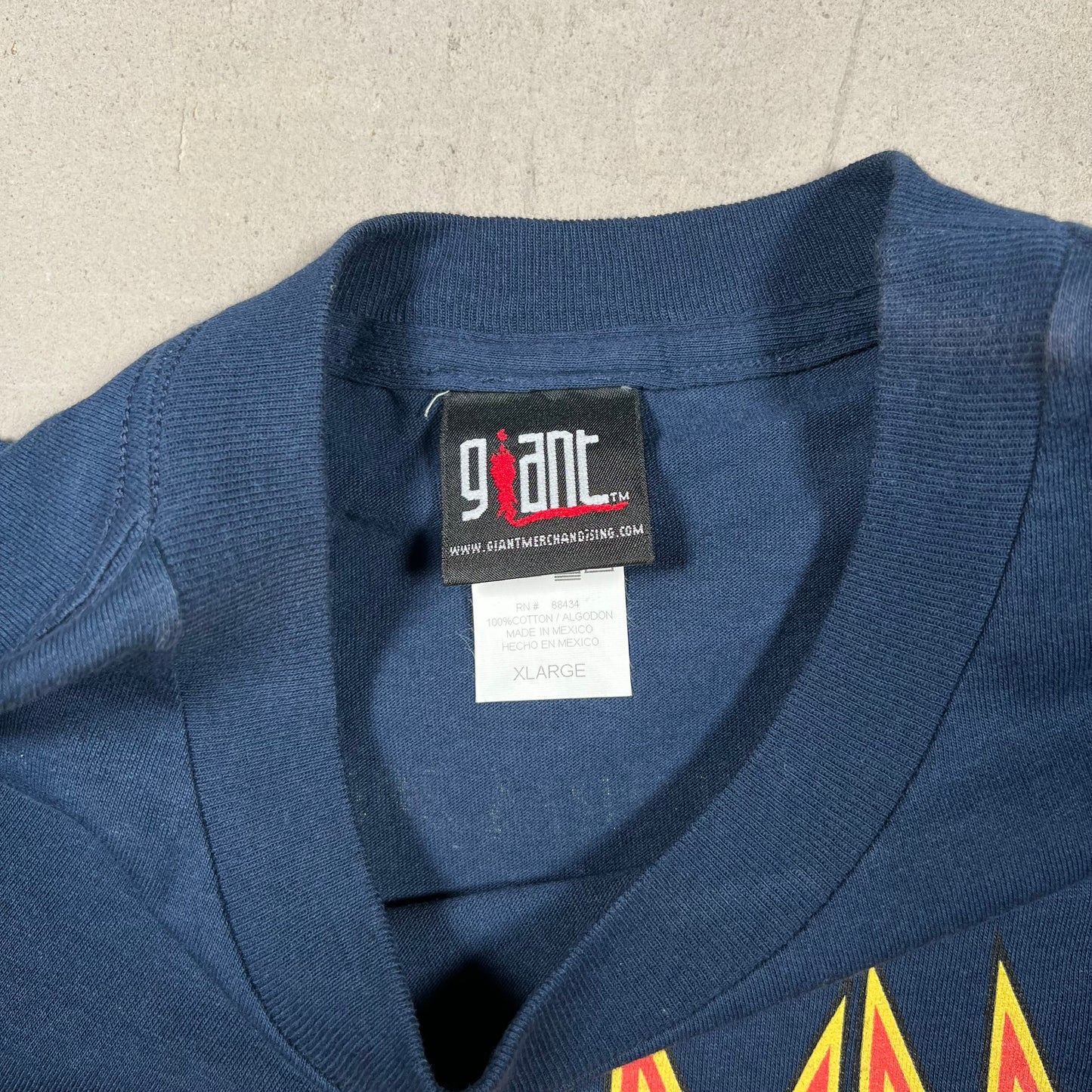 2000 Def Leppard Navy Euphoria Tour Tee Size XL USED v16620