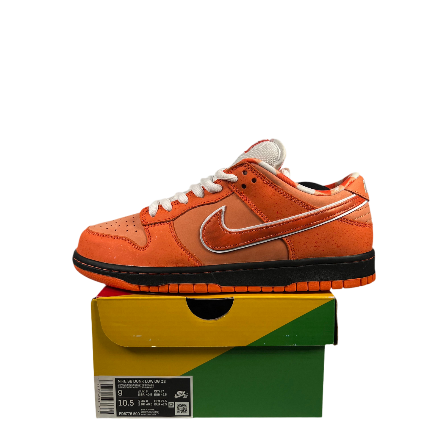 Nike SB Dunk Low Concepts Orange Lobster (2022) Size 9 NEW s18643