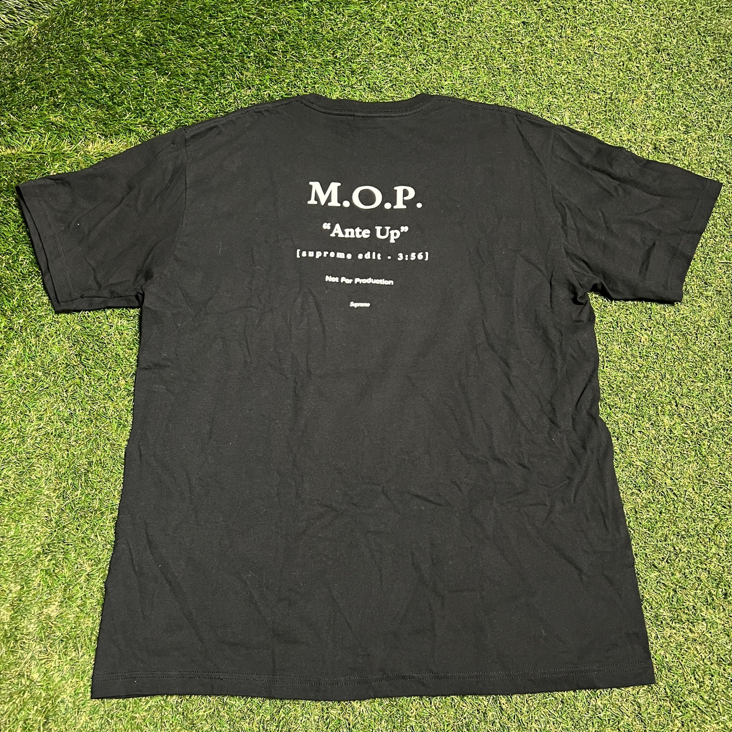 Supreme M.O.P. Black Tee Size Large USED x13561