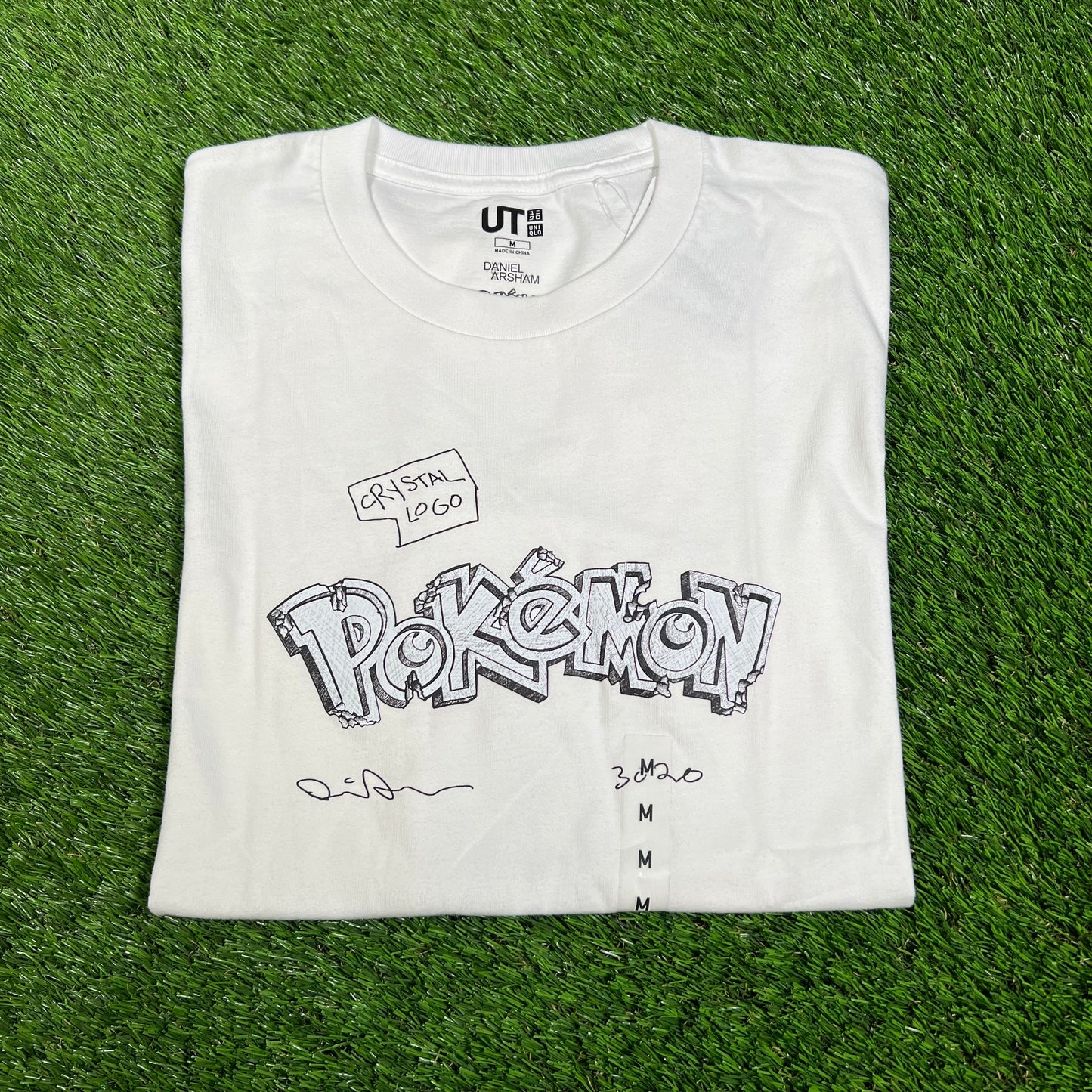 Uniqlo Daniel Arsham Pokemon White Tee Size Medium NEW x14416
