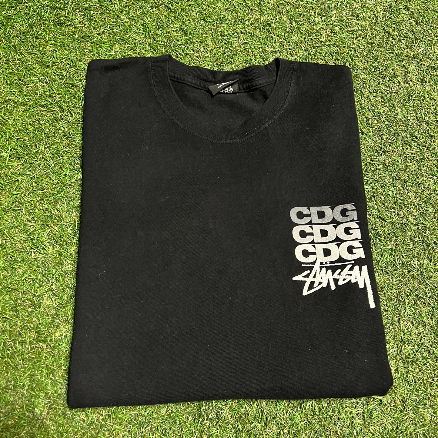 Stussy CDG Black Longsleeve Size Medium USED x14127